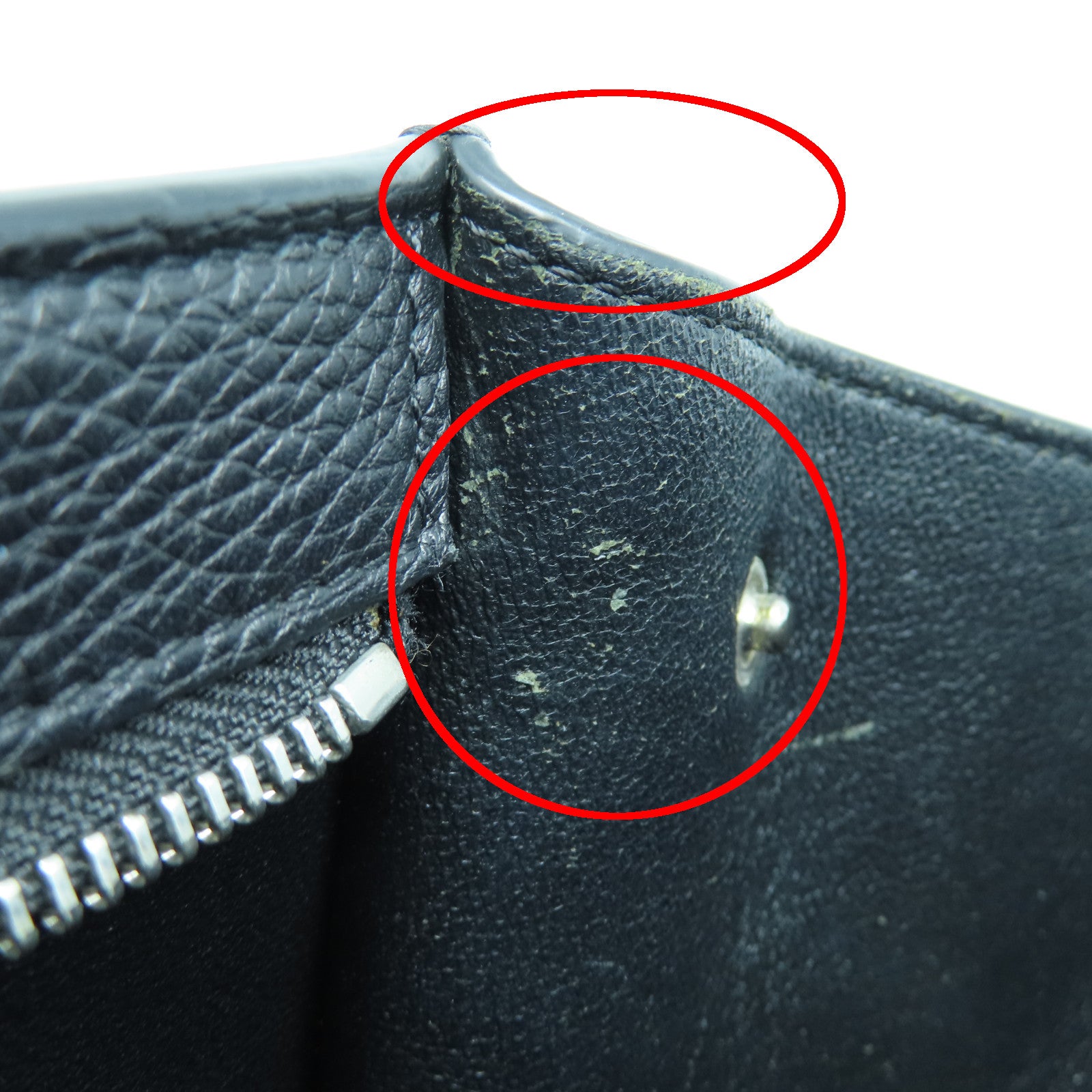 CELINE 牛皮皮革Trapeze银扣手挽肩背两用袋黑色