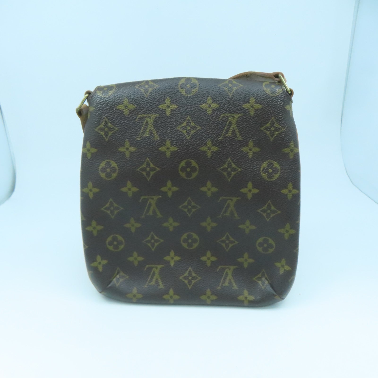 LOUIS VUITTON Monogram Musette Salsa Long金扣肩背袋啡色