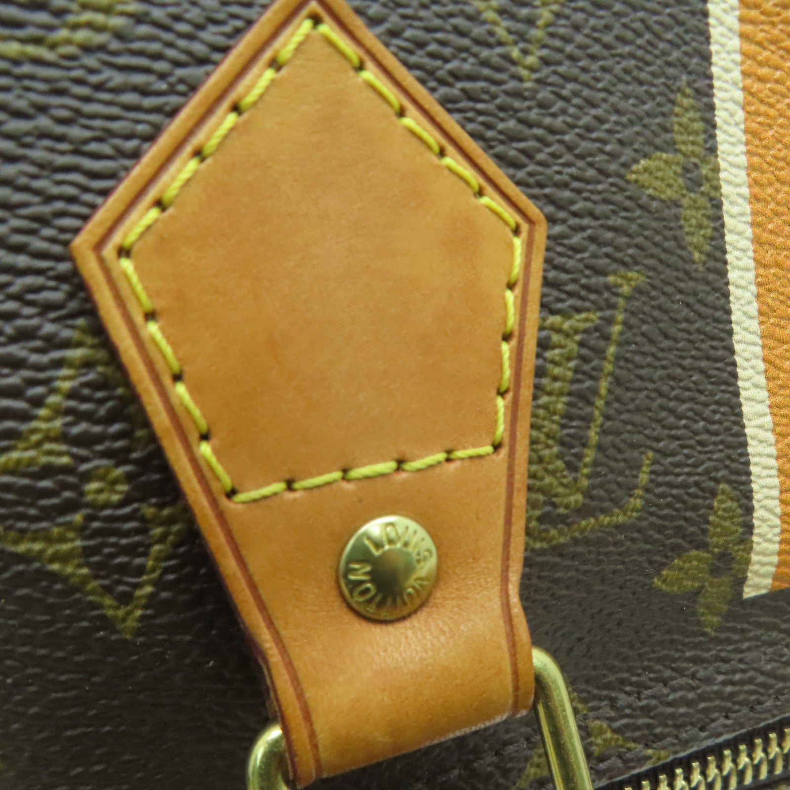 LOUIS VUITTON Monogram Speedy 35 My LV Heritage HandBag金扣手挽袋啡色