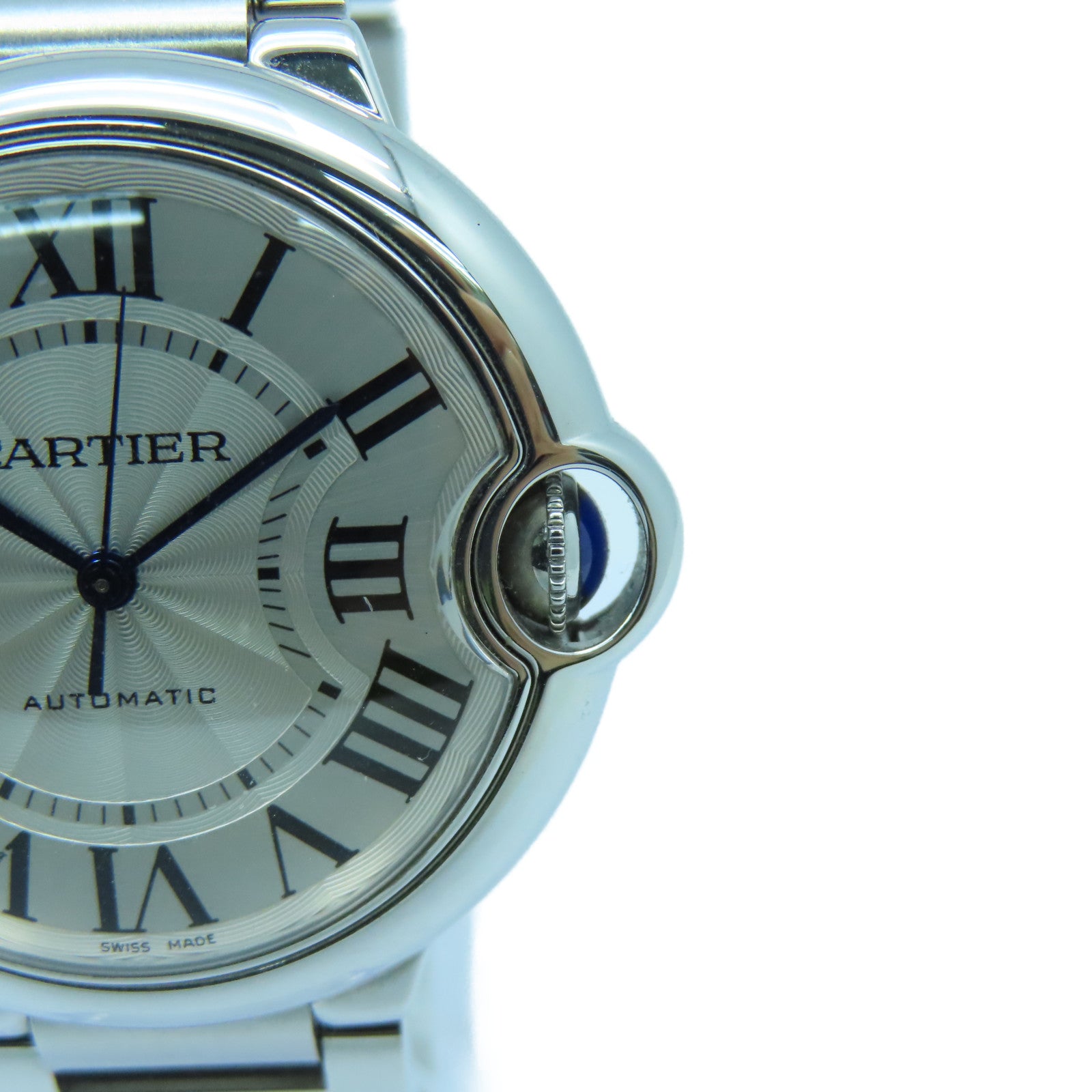 CARTIER Ballon Blue不鏽鋼手錶自動機芯銀色