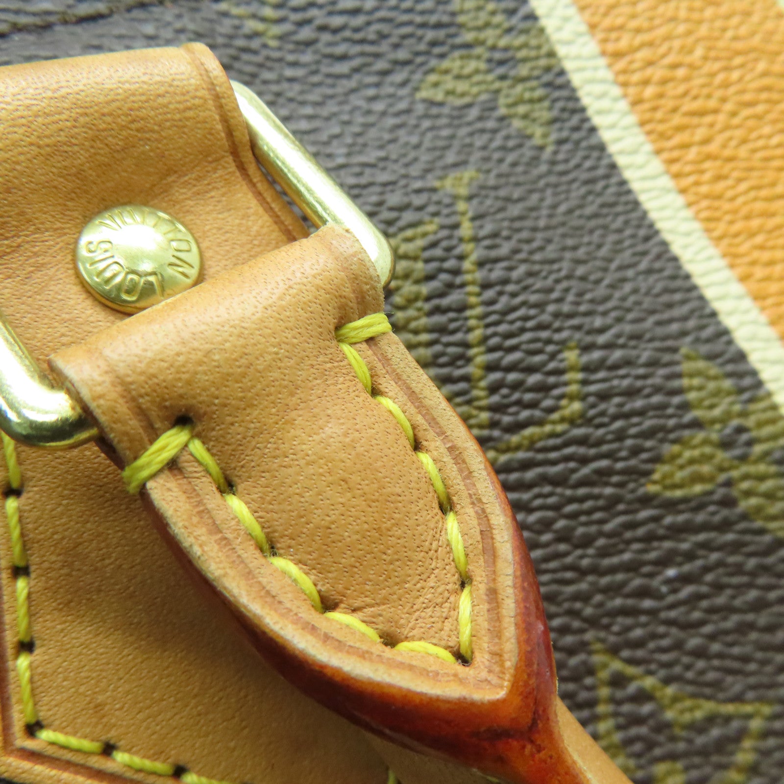 LOUIS VUITTON Monogram Speedy 35 My LV Heritage HandBag金扣手挽袋啡色