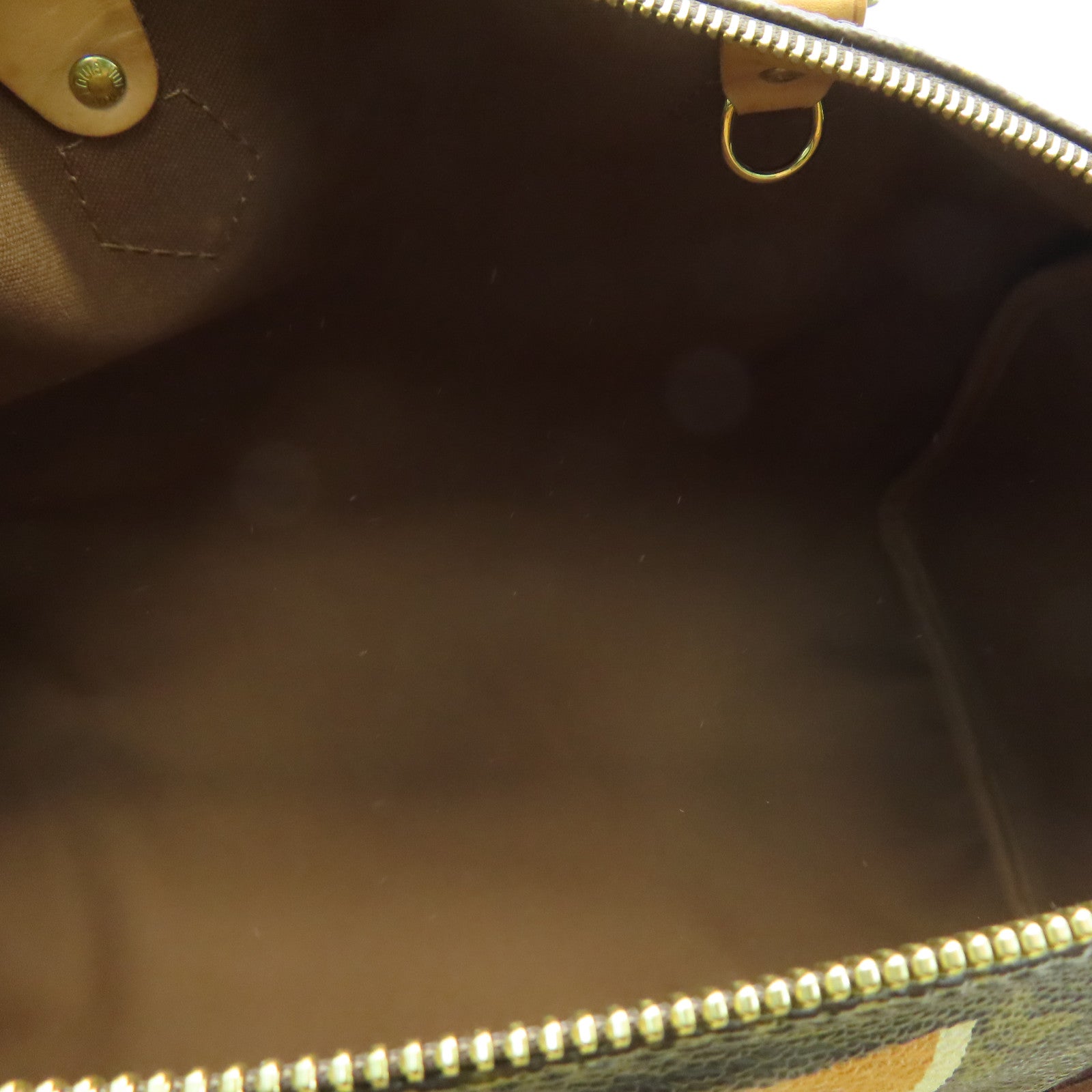 LOUIS VUITTON Monogram Speedy 35 My LV Heritage HandBag金扣手挽袋啡色