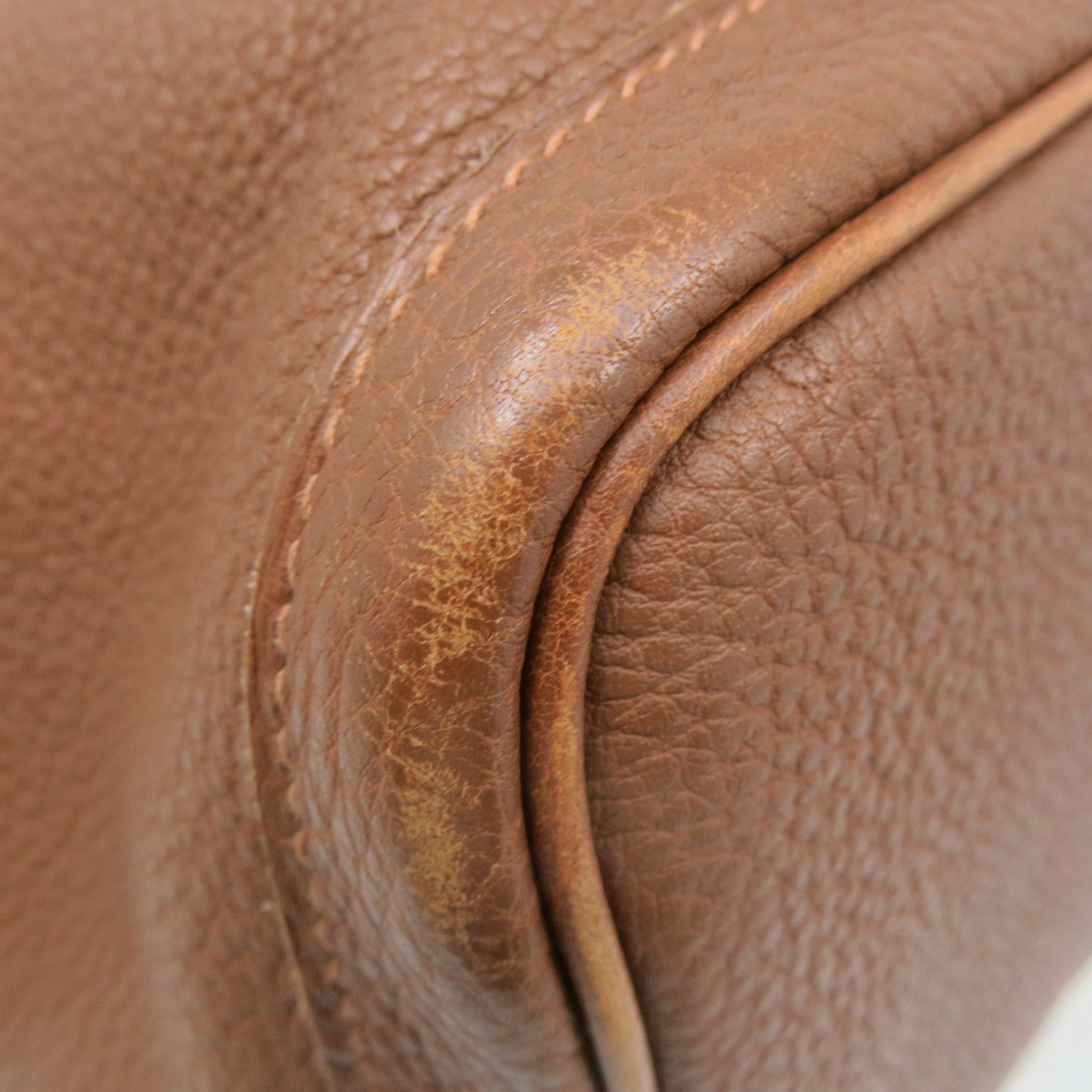 HERMES Negonda皮革Garden Party PM Tote Bag銀扣手挽袋經典駝色