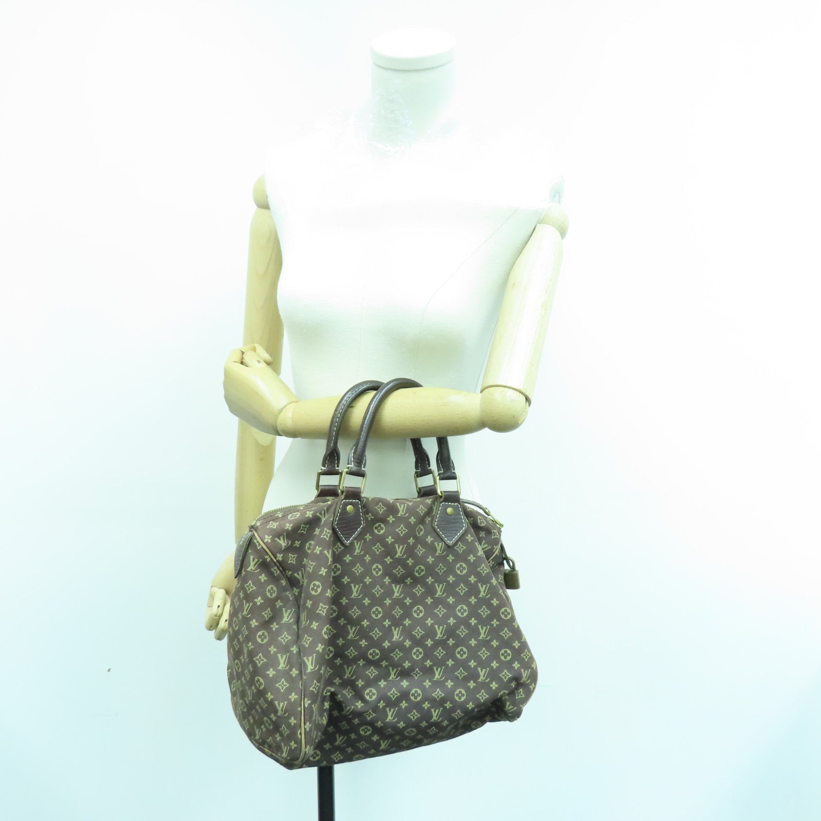 LOUIS VUITTON Monogram Mini Speedy 30金扣手挽袋啡色