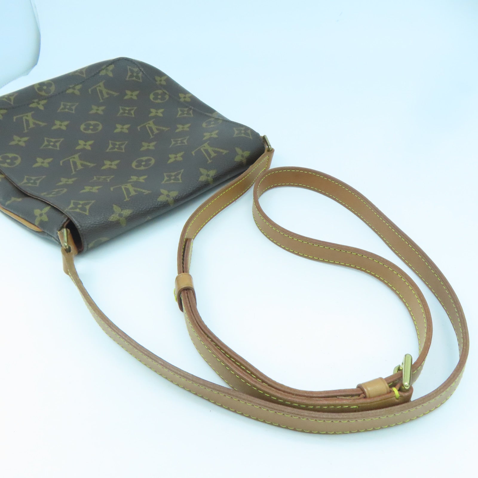 LOUIS VUITTON Monogram Musette Salsa Long金扣肩背袋啡色