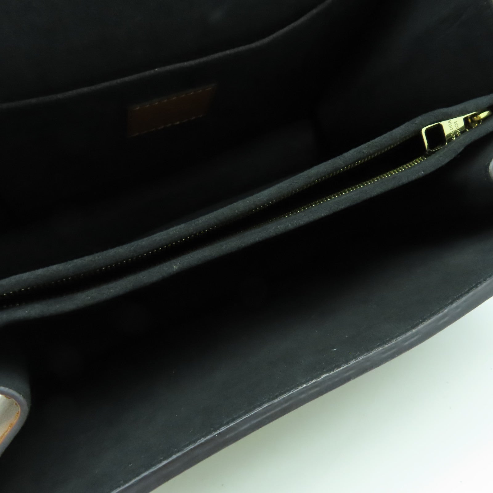 LOUIS VUITTON Monogram Reverse Dauphine MM金扣肩背袋啡色