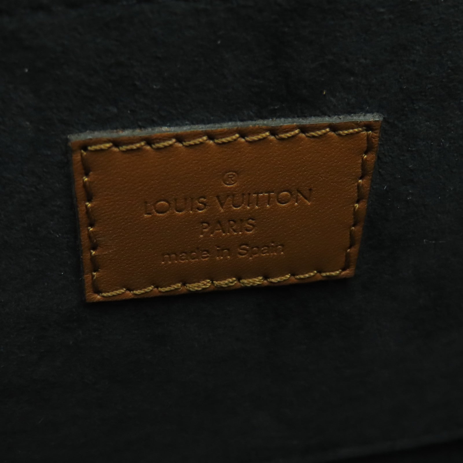 LOUIS VUITTON Monogram Reverse Dauphine MM金扣肩背袋啡色