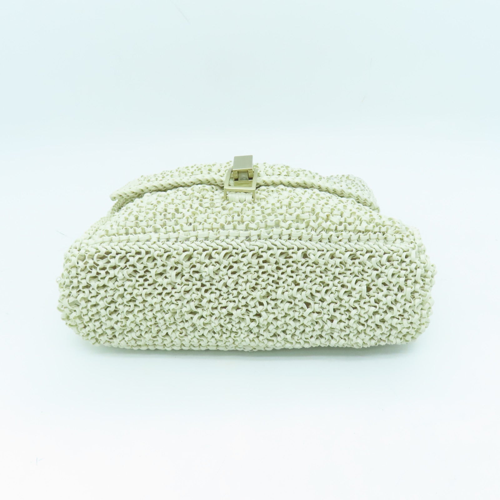 ANTEPRIMA PVC Shoulder Bag銀扣鏈帶肩背袋白色/炫光
