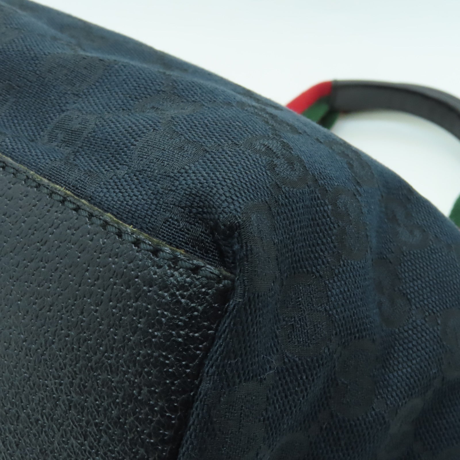 GUCCI 帆布Shoulder Bag肩背袋黒色