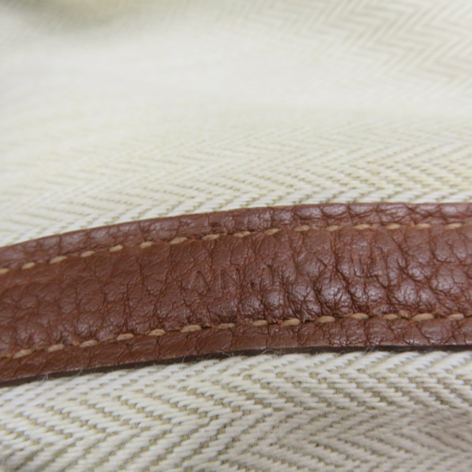 HERMES Negonda皮革Garden Party PM Tote Bag銀扣手挽袋經典駝色