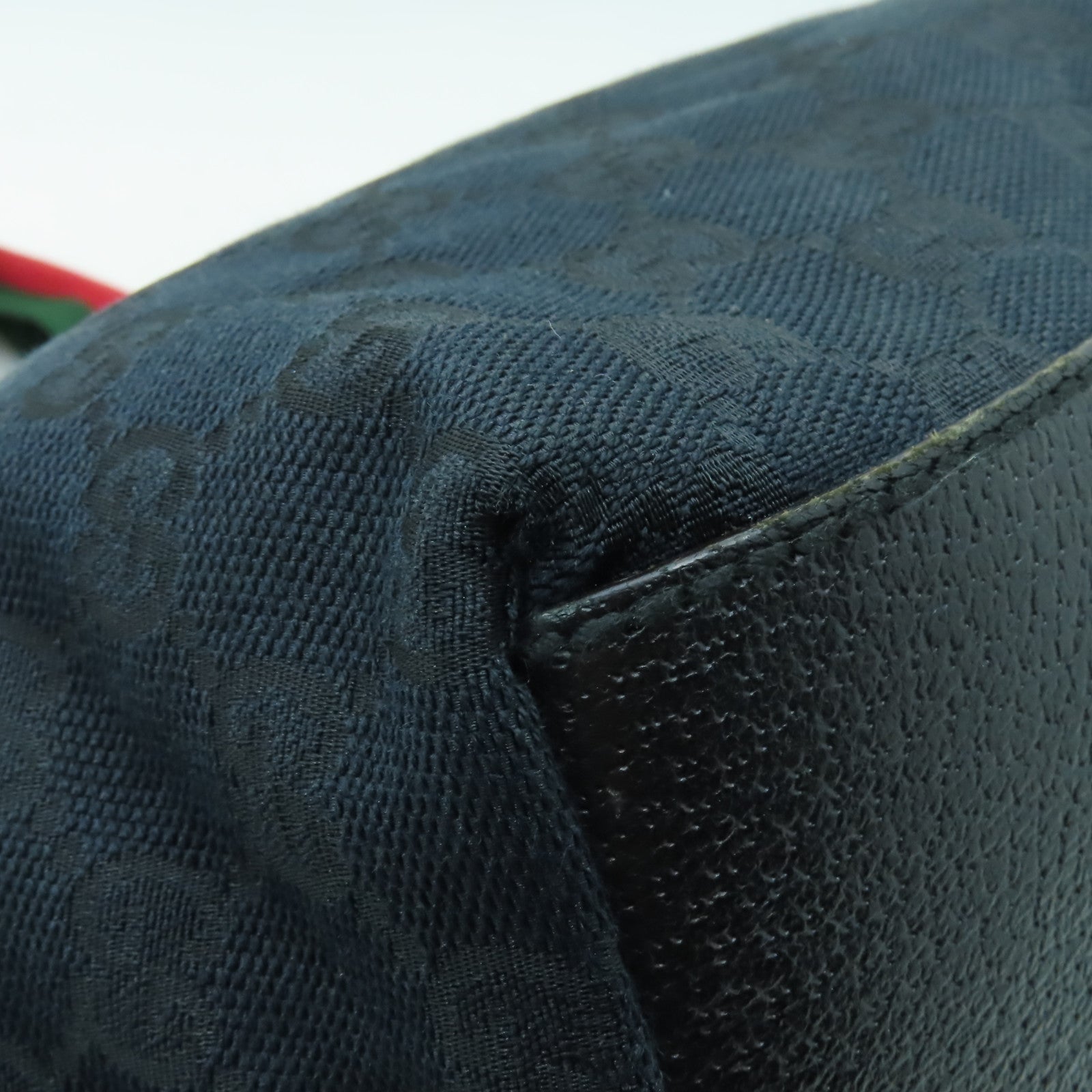 GUCCI 帆布Shoulder Bag肩背袋黒色