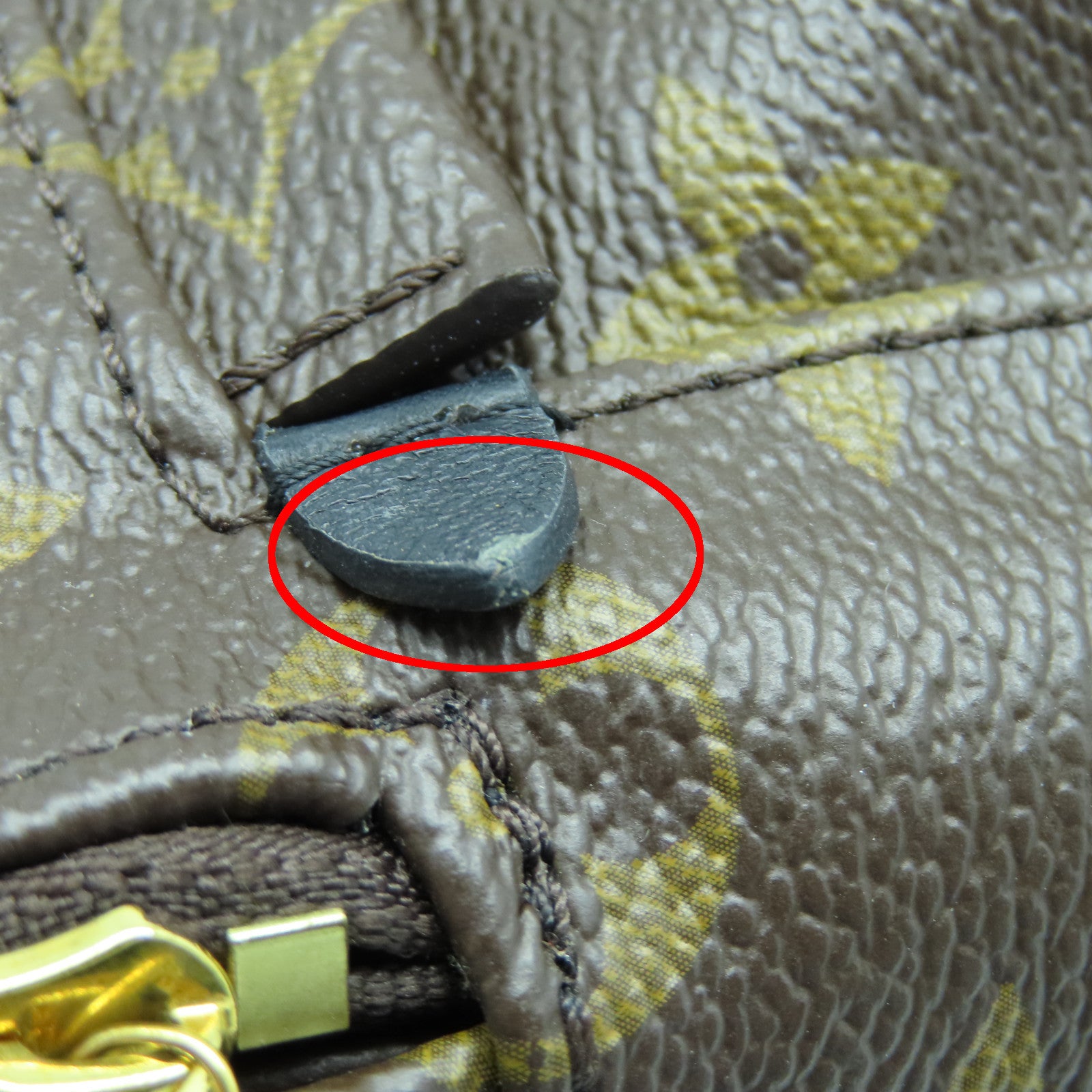 LOUIS VUITTON Monogram Palm Springs Mini金扣背包棕色