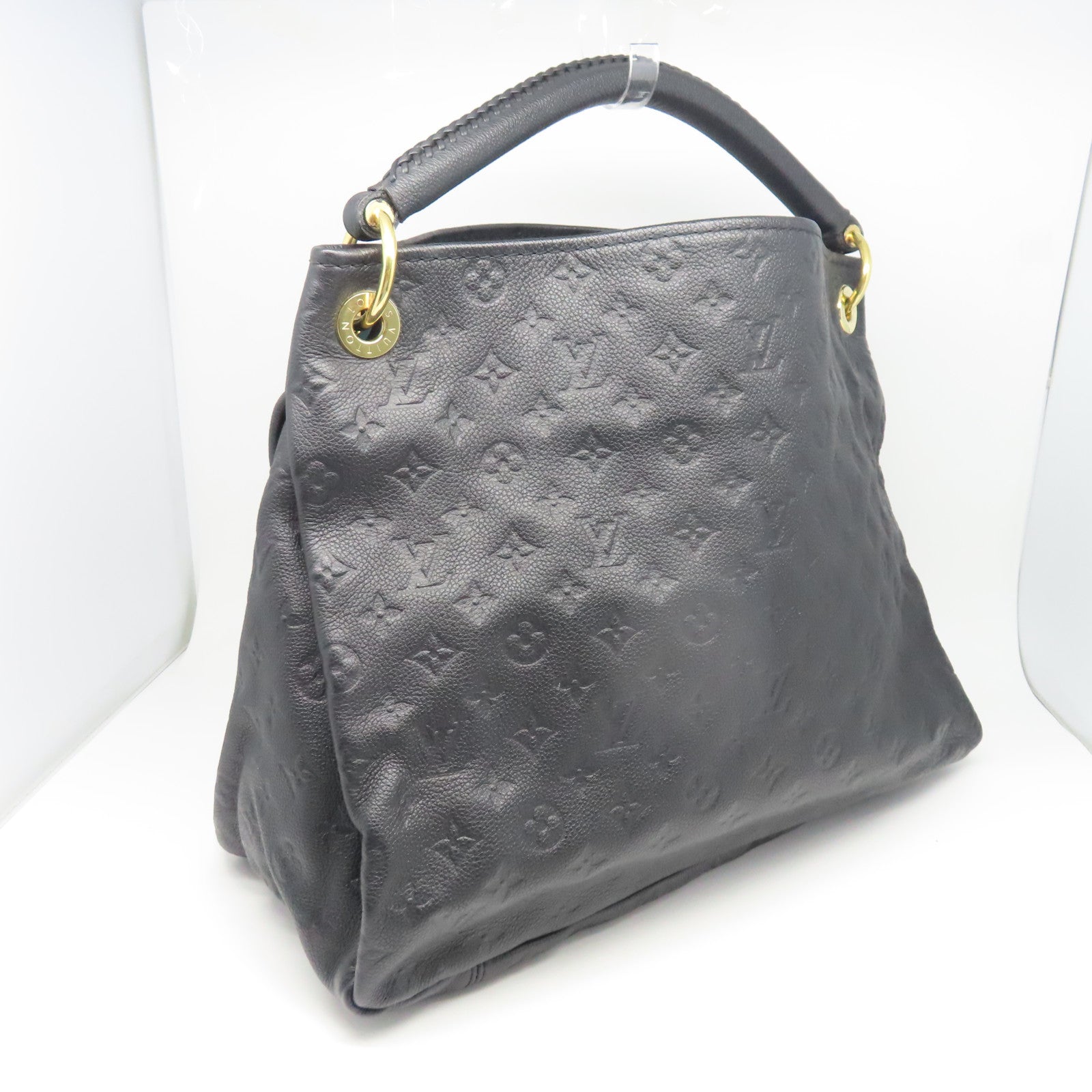 LOUIS VUITTON 【激減優惠】牛皮皮革Artsy金扣手挽袋黑色