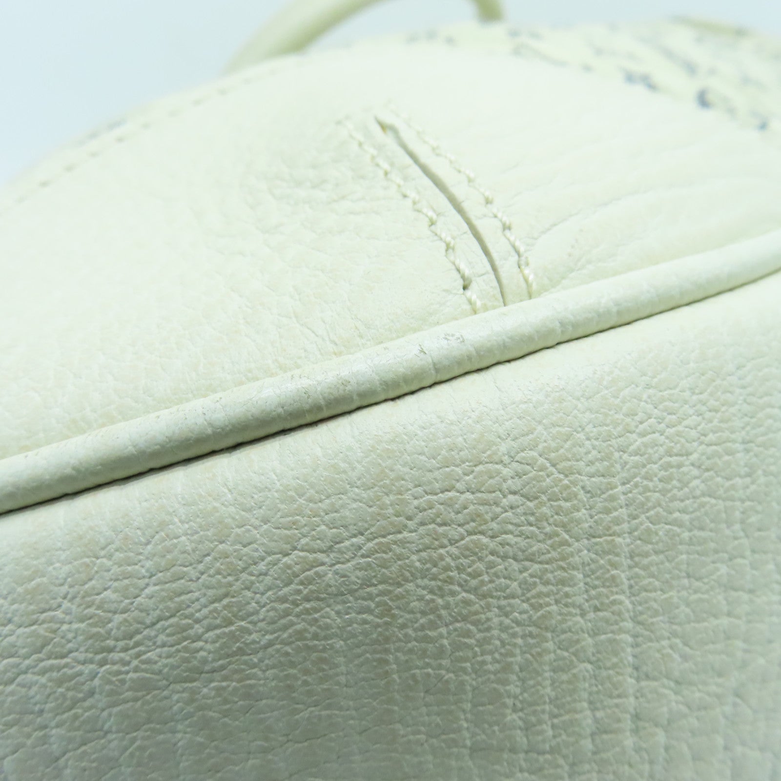 LOUIS VUITTON Monogram Mini Lin Marina GM金扣手挽肩背兩用袋白色