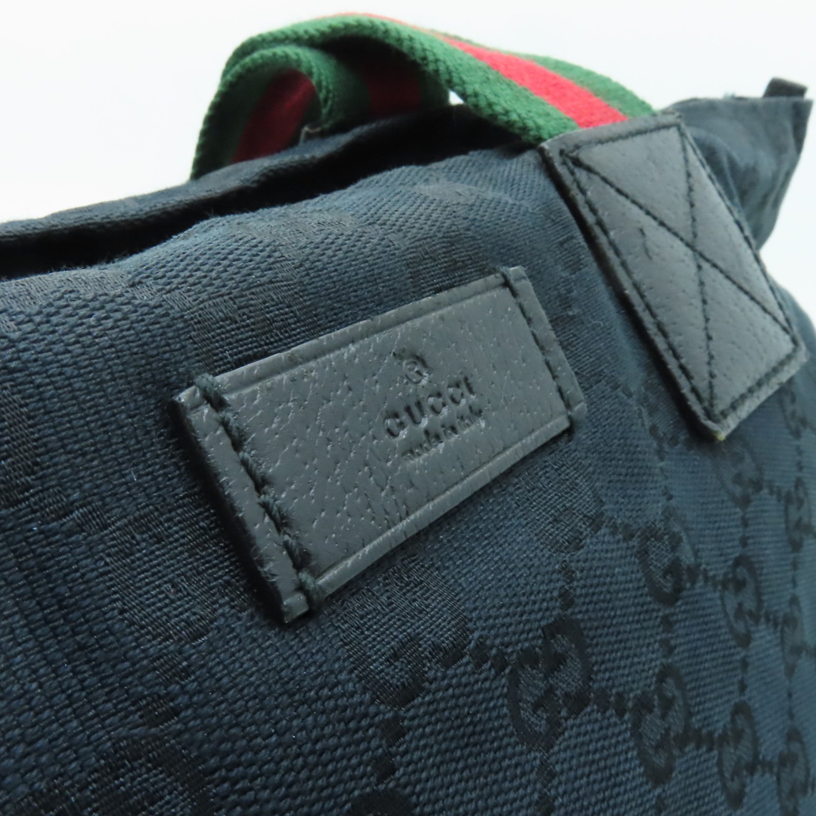 GUCCI 帆布Shoulder Bag肩背袋黒色