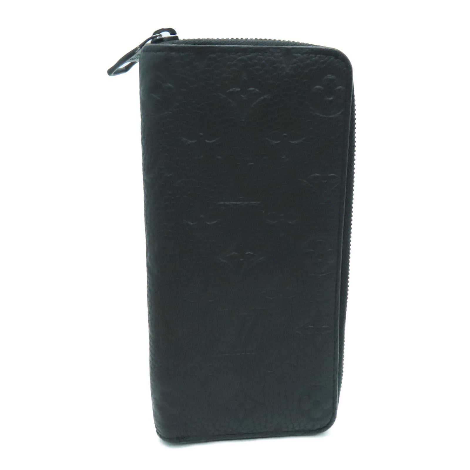 LOUIS VUITTON Monogram Empreinte Zippy Vertical Wallet长钱包黑色