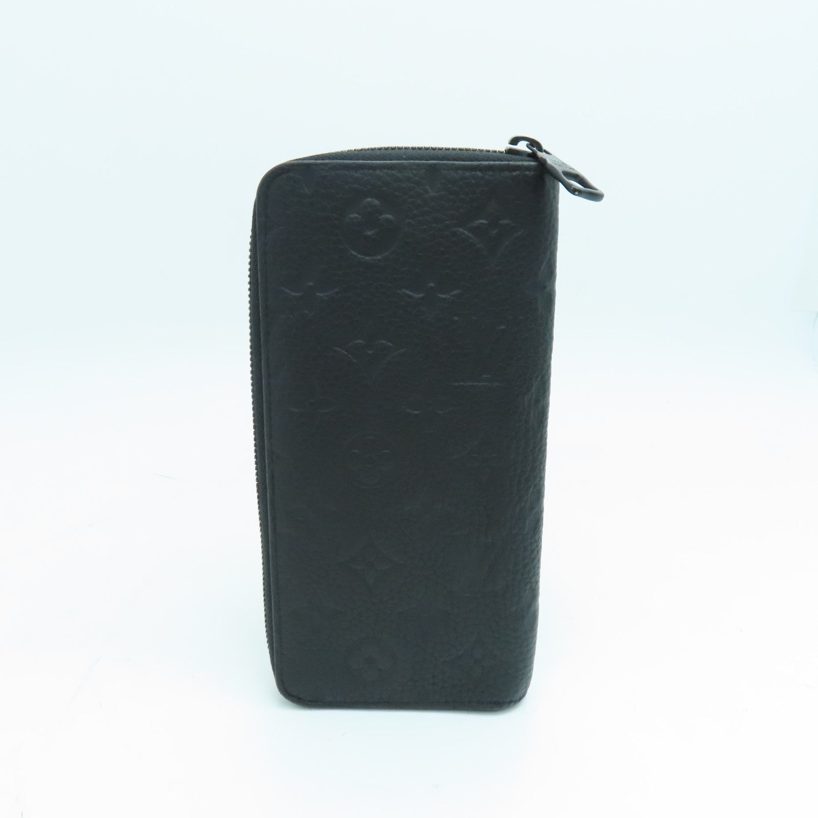 LOUIS VUITTON Monogram Empreinte Zippy Vertical Wallet长钱包黑色