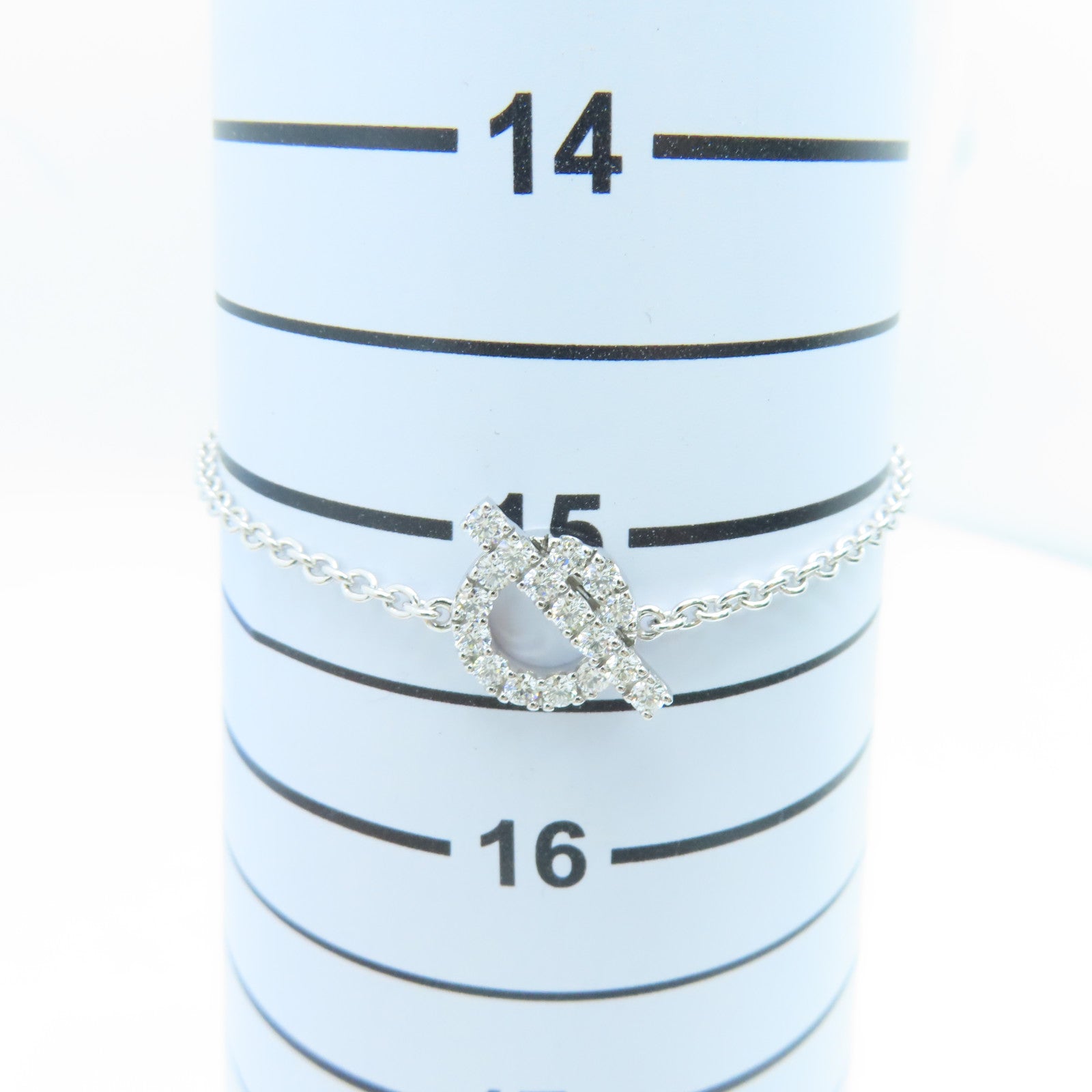 HERMES 【激減優惠】18K白金Finess Bracelet 0.55ct鑽石手錬