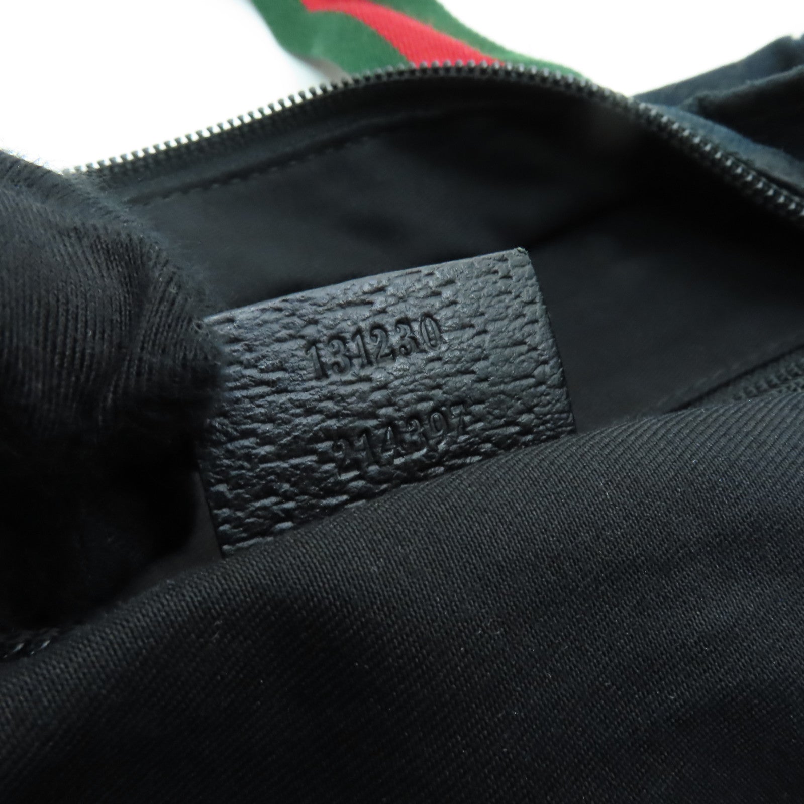 GUCCI 帆布Shoulder Bag肩背袋黒色