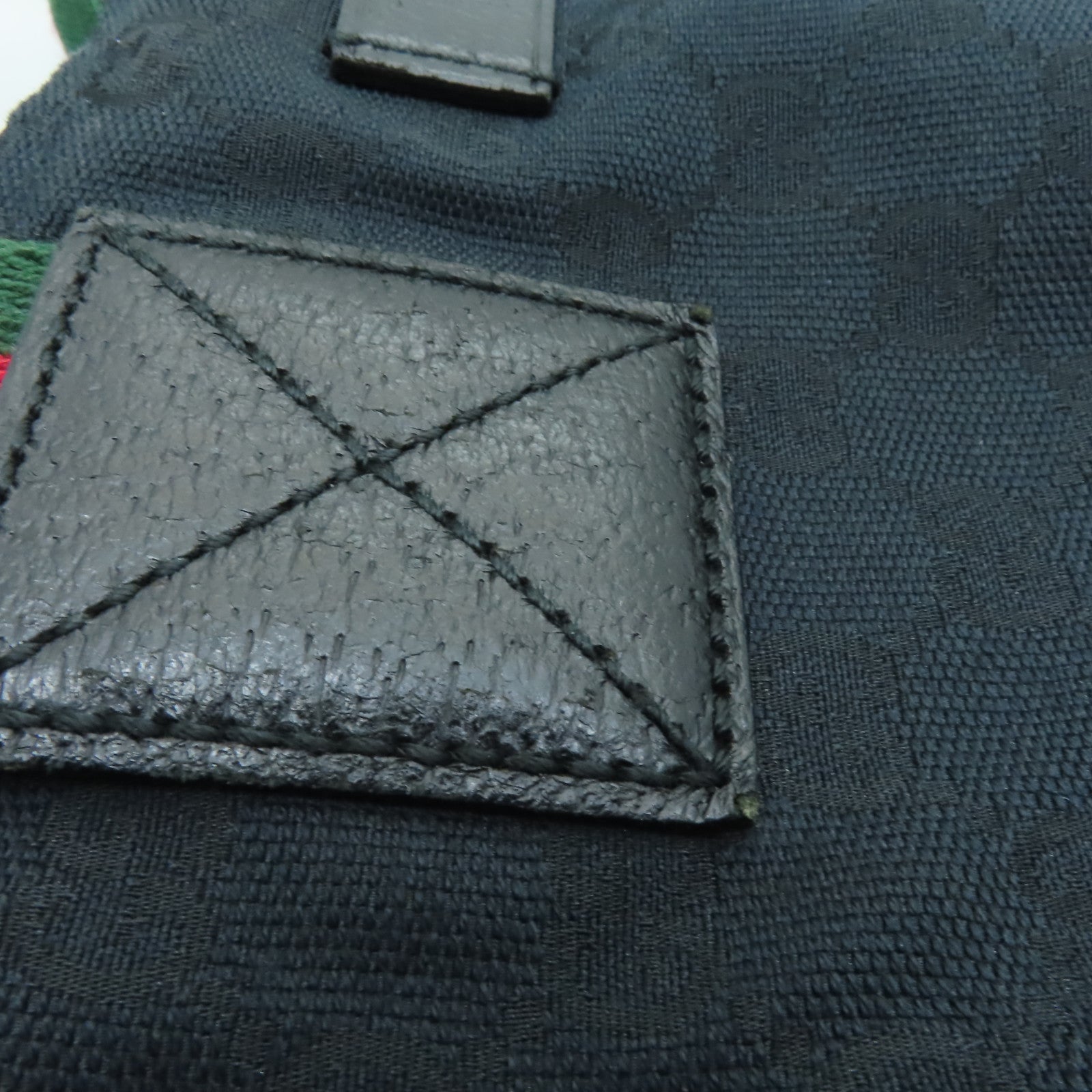 GUCCI 帆布Shoulder Bag肩背袋黒色