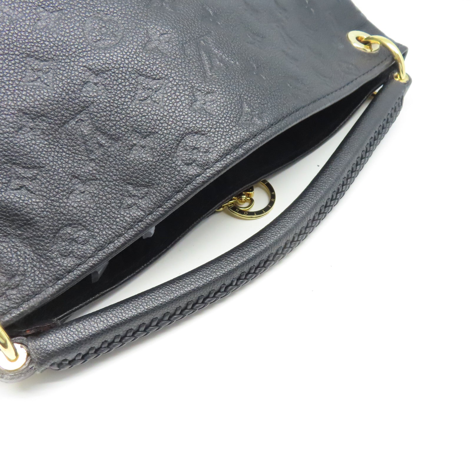 LOUIS VUITTON 【激減優惠】牛皮皮革Artsy金扣手挽袋黑色
