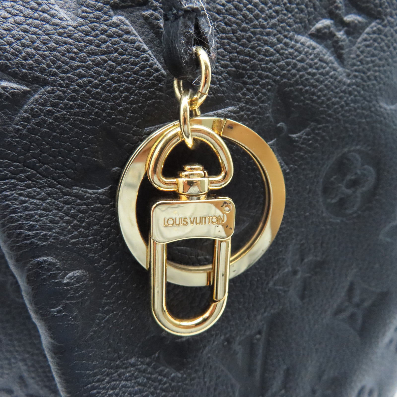 LOUIS VUITTON 【激減優惠】牛皮皮革Artsy金扣手挽袋黑色
