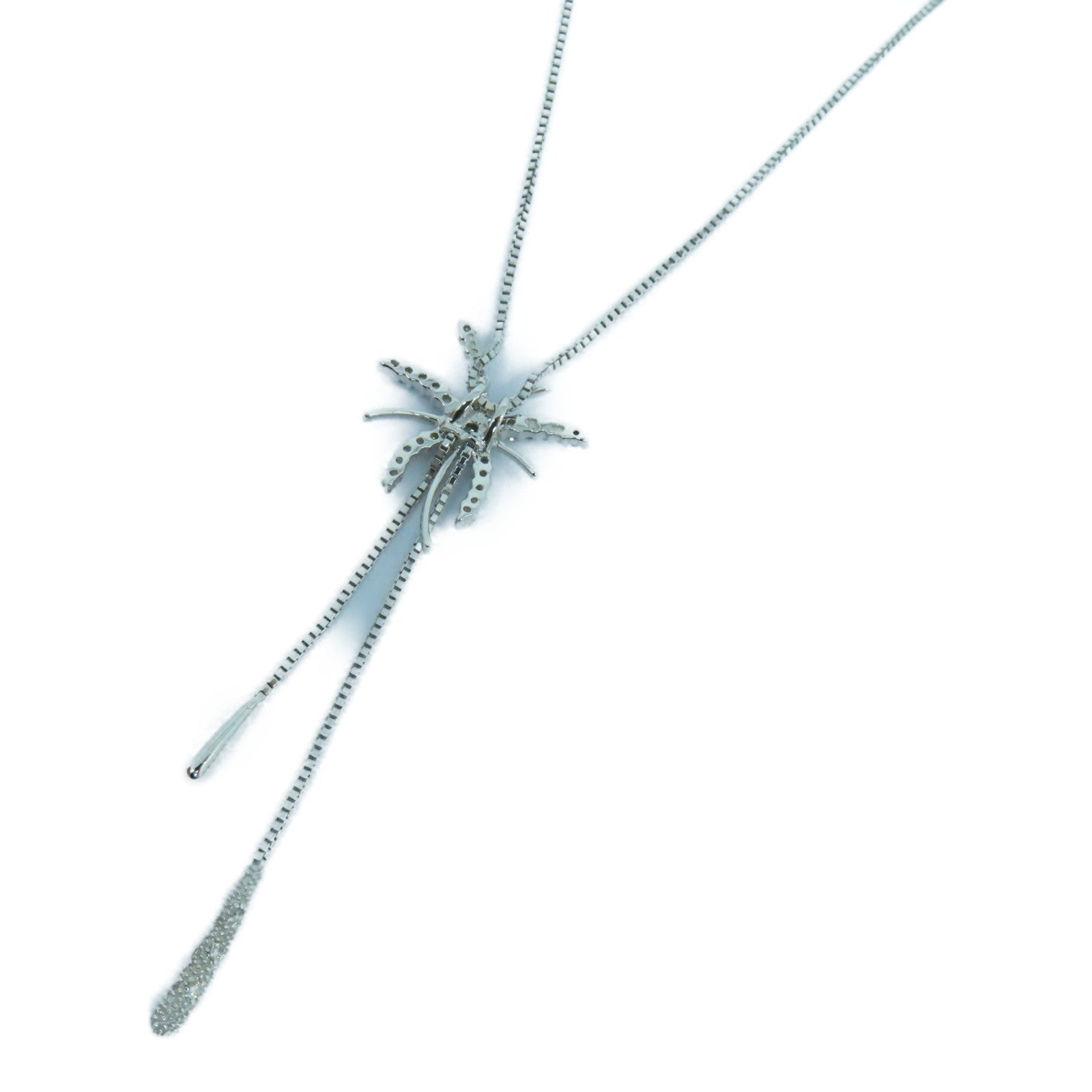 JEWELRY 18K White Gold Diamond Necklace Diamond Necklace