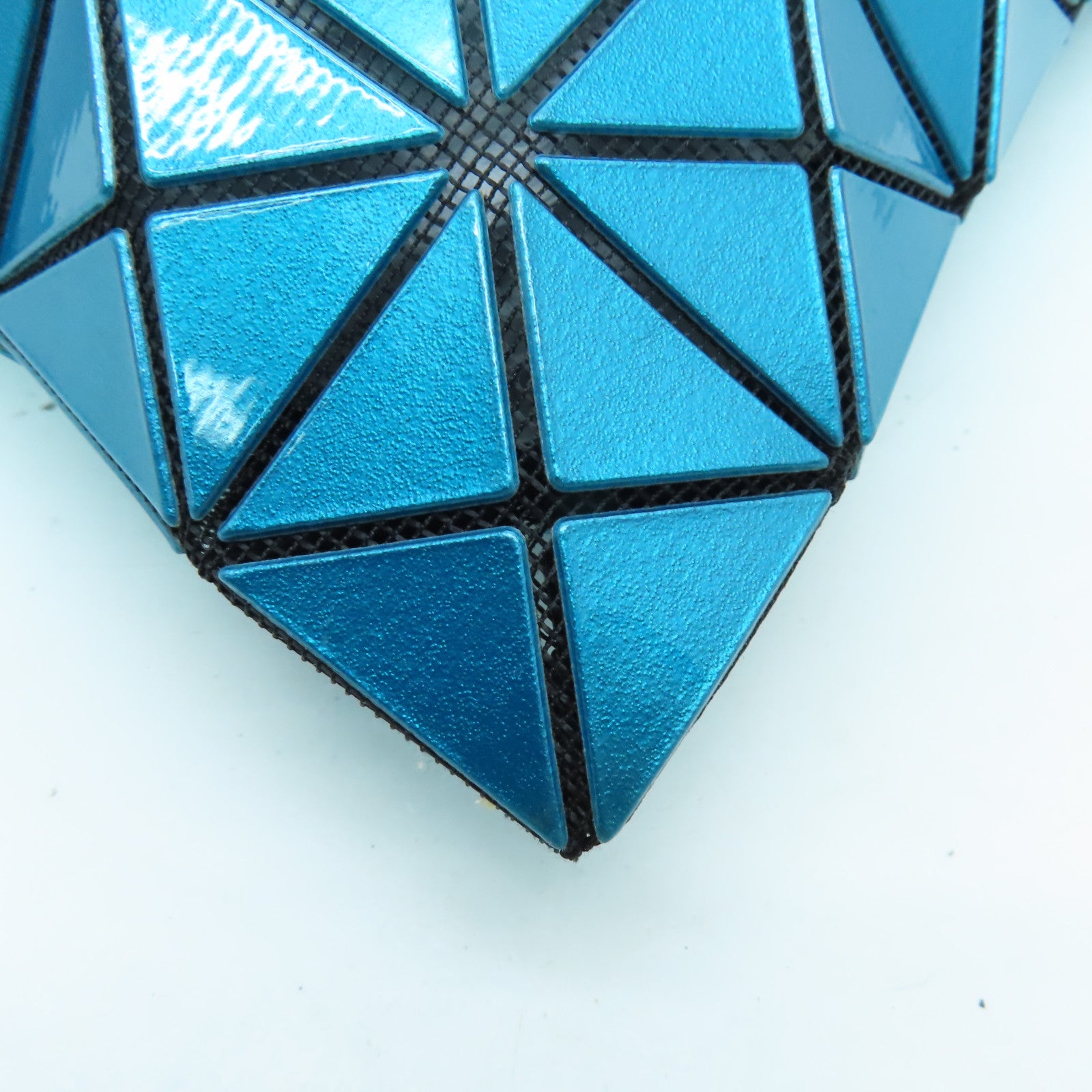 SELECTION PVC Baobao銀扣手挽袋藍色