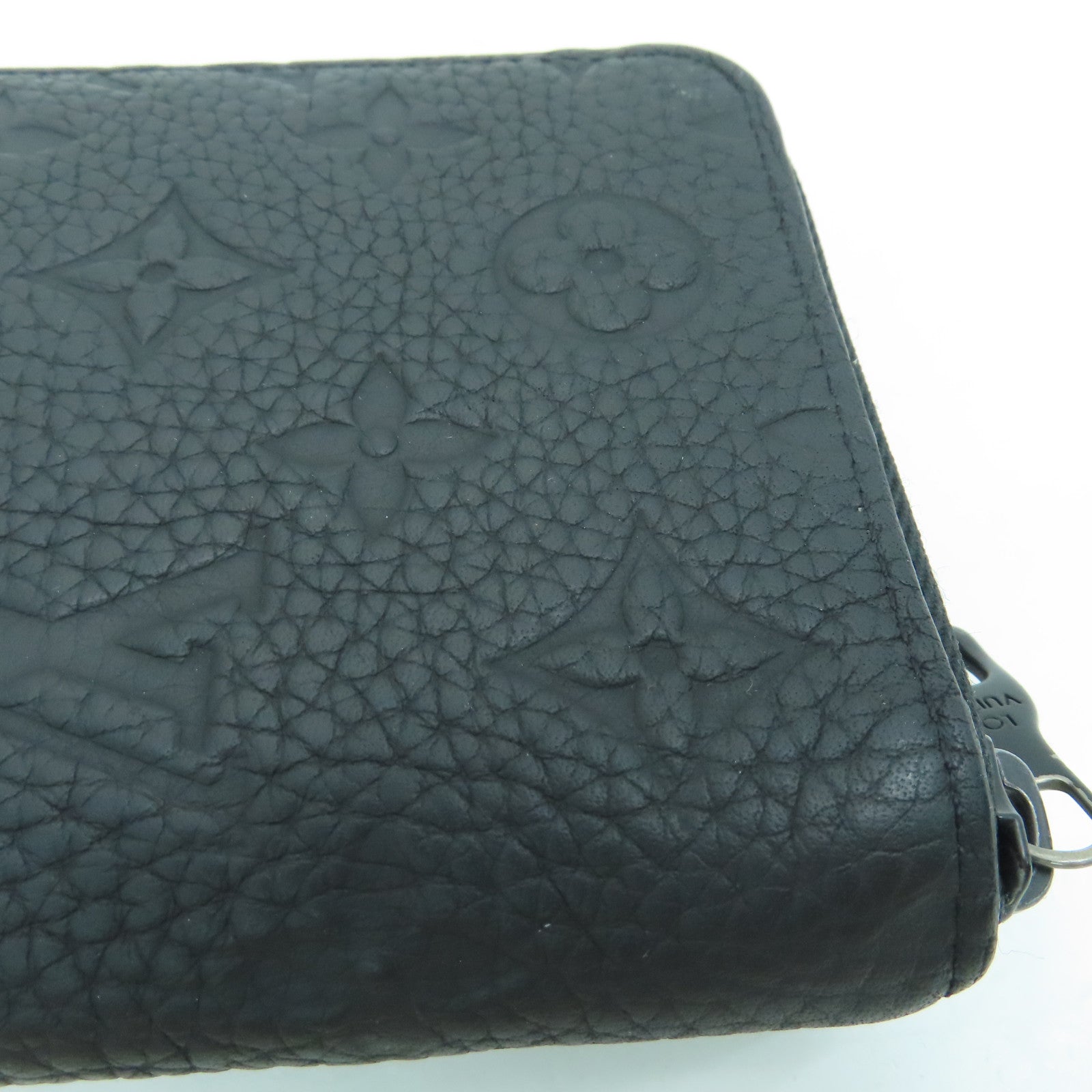 LOUIS VUITTON Monogram Empreinte Zippy Vertical Wallet长钱包黑色