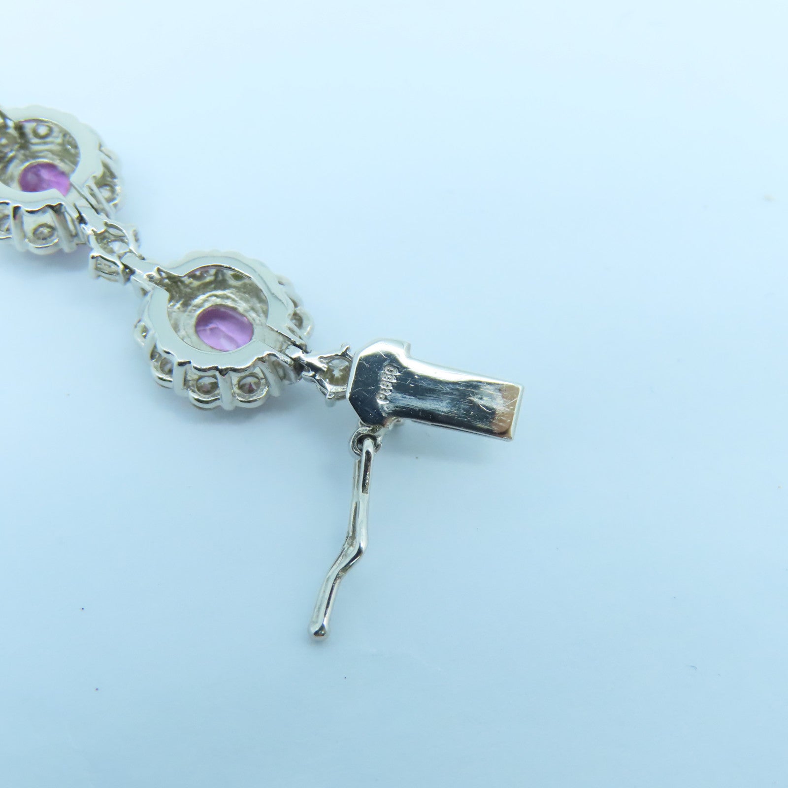 JEWELRY PT900鉑金Sapphire Diamond Bracelet 6.40ct紅寶石4.65ct鑽石手鏈