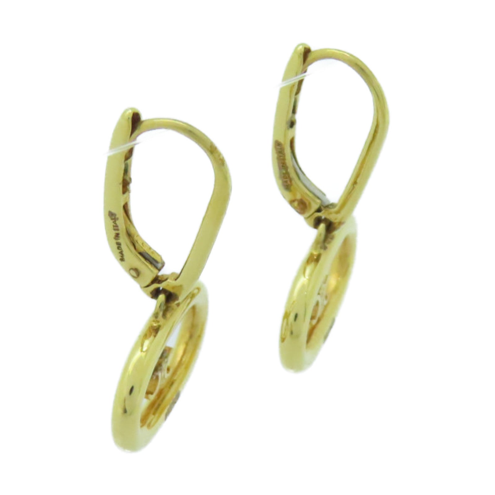 CELINE 金屬Brass Triomphe Mobile Earrings耳環金色