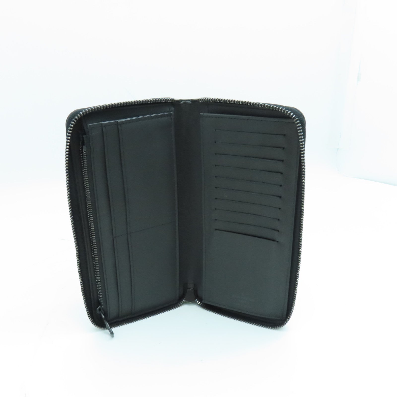 LOUIS VUITTON Monogram Empreinte Zippy Vertical Wallet长钱包黑色