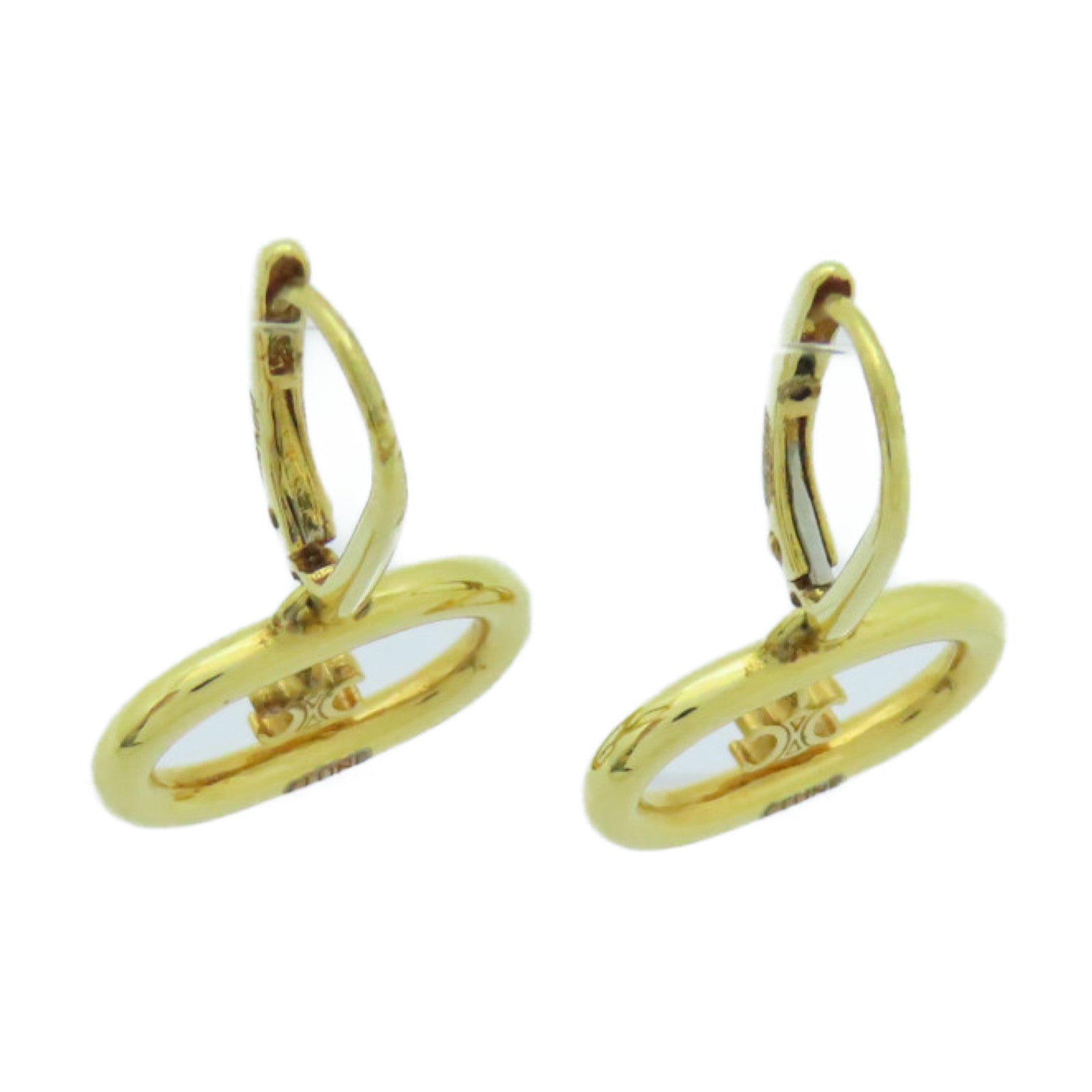 CELINE 金屬Brass Triomphe Mobile Earrings耳環金色