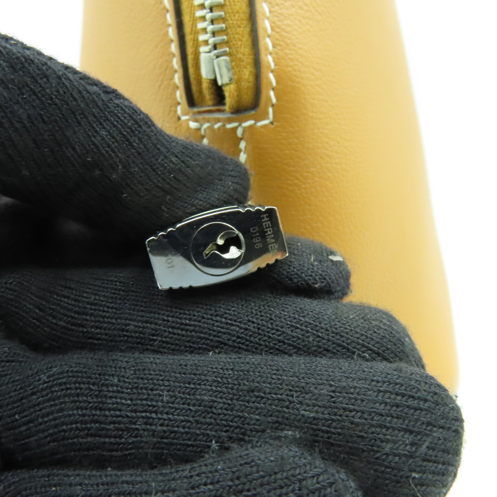 HERMES Evercolor皮革Bolido 1923 30銀扣手挽肩背兩用袋金色 /經典駝色