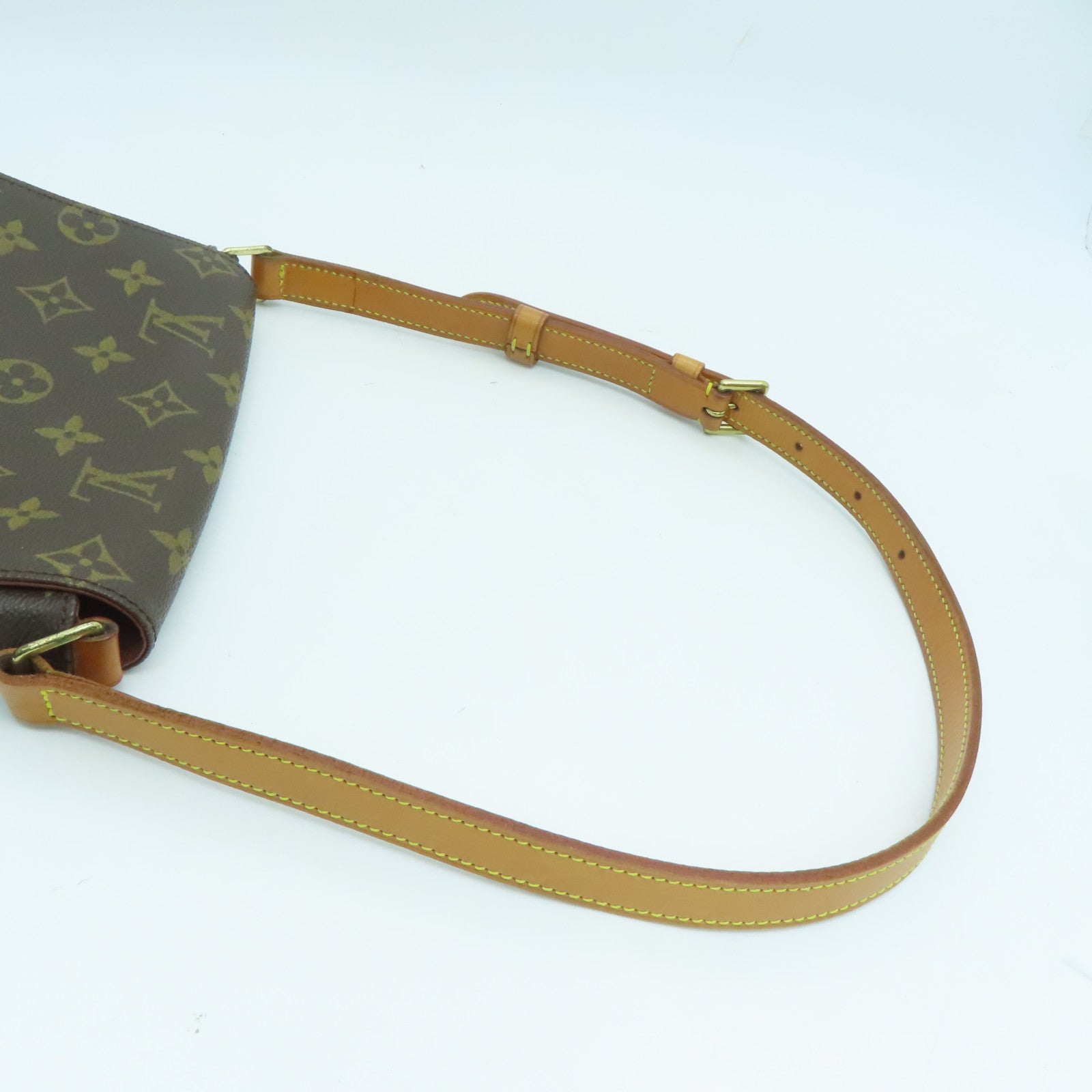 LOUIS VUITTON Monogram Musette Salsa金扣肩背袋啡色