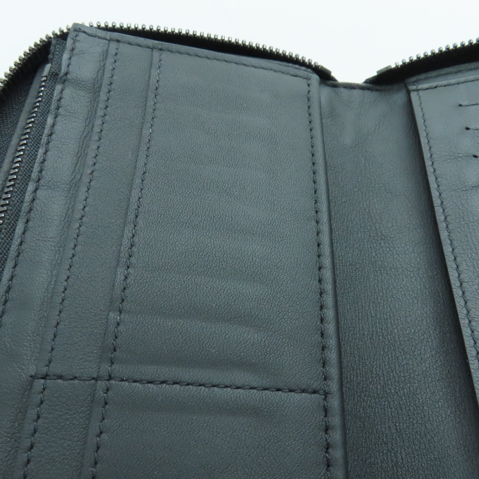 LOUIS VUITTON Monogram Empreinte Zippy Vertical Wallet长钱包黑色