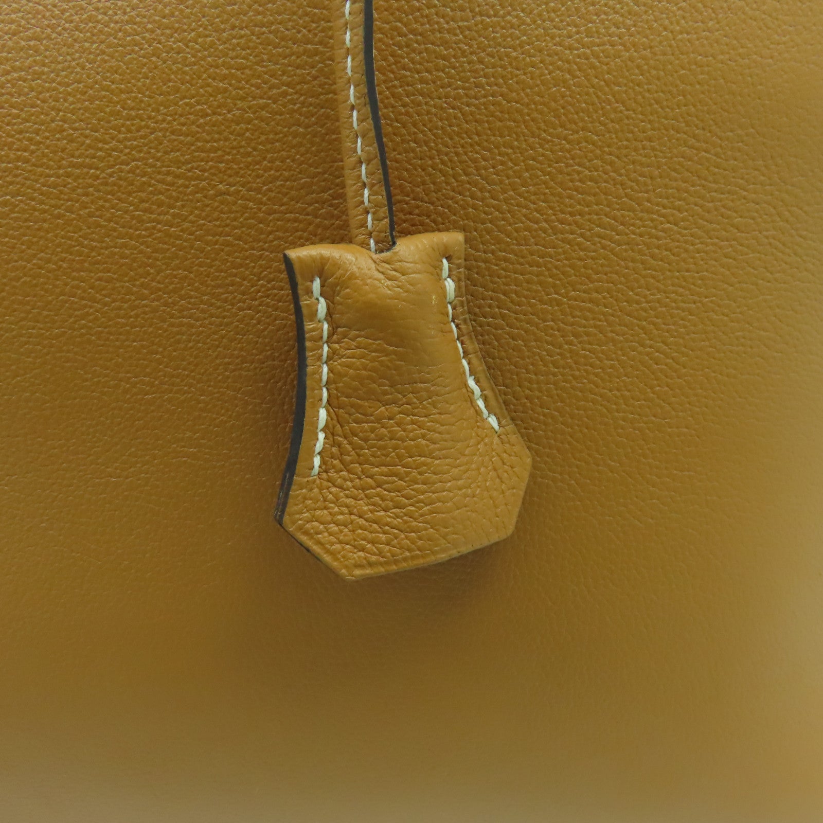 HERMES Evercolor皮革Bolido 1923 30銀扣手挽肩背兩用袋金色 /經典駝色