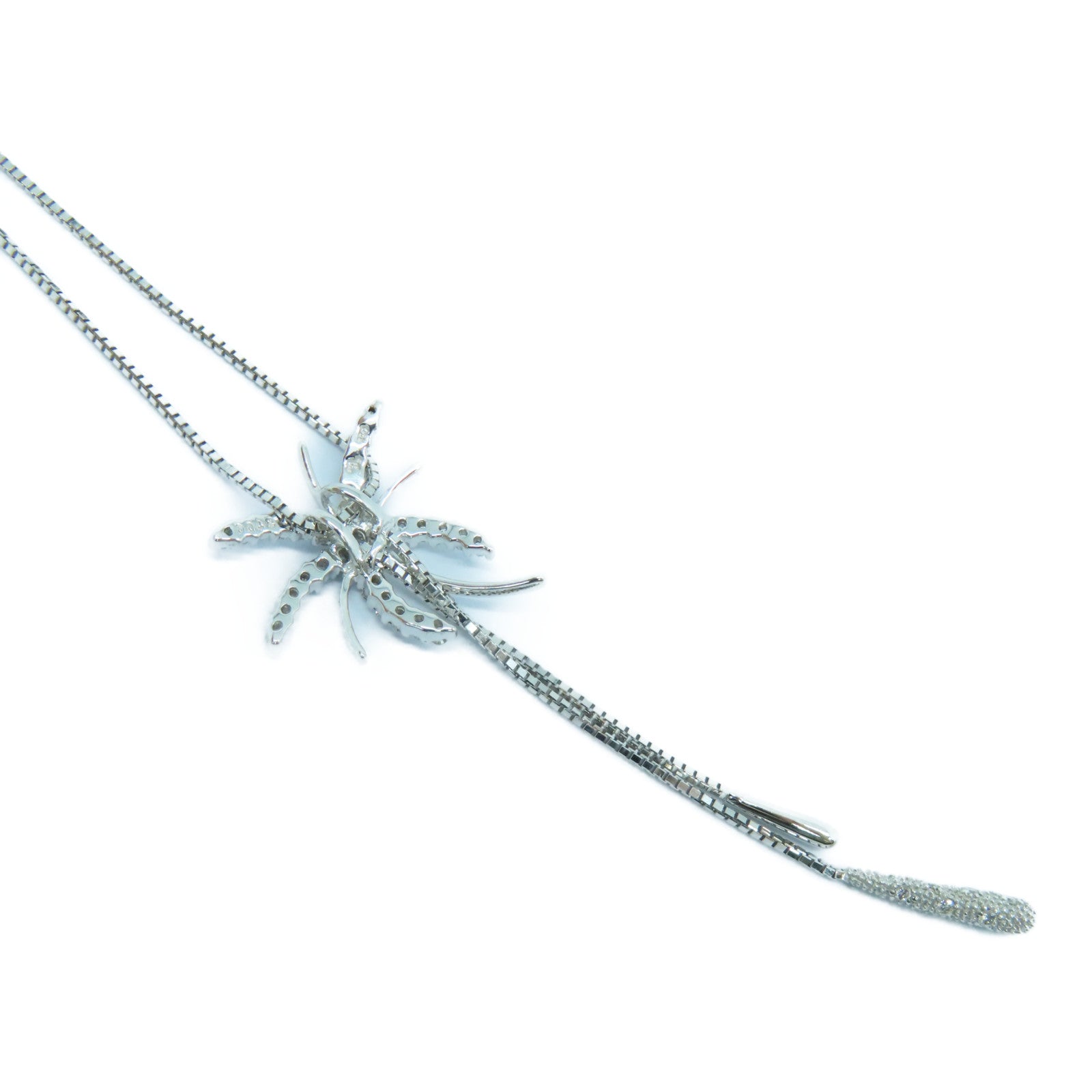 JEWELRY 18K White Gold Diamond Necklace Diamond Necklace