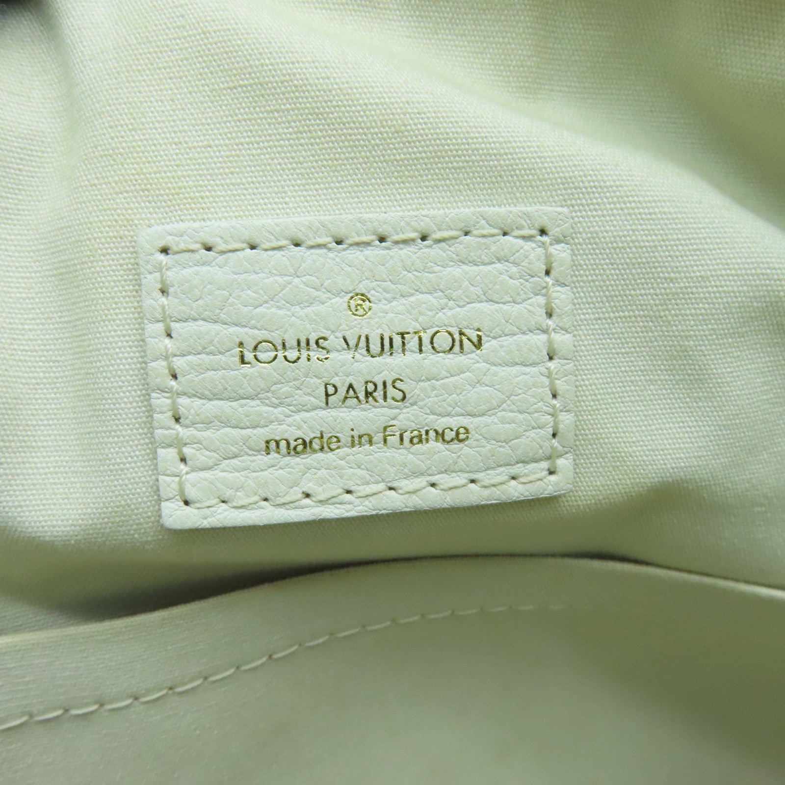 LOUIS VUITTON Monogram Mini Lin Marina GM金扣手挽肩背兩用袋白色