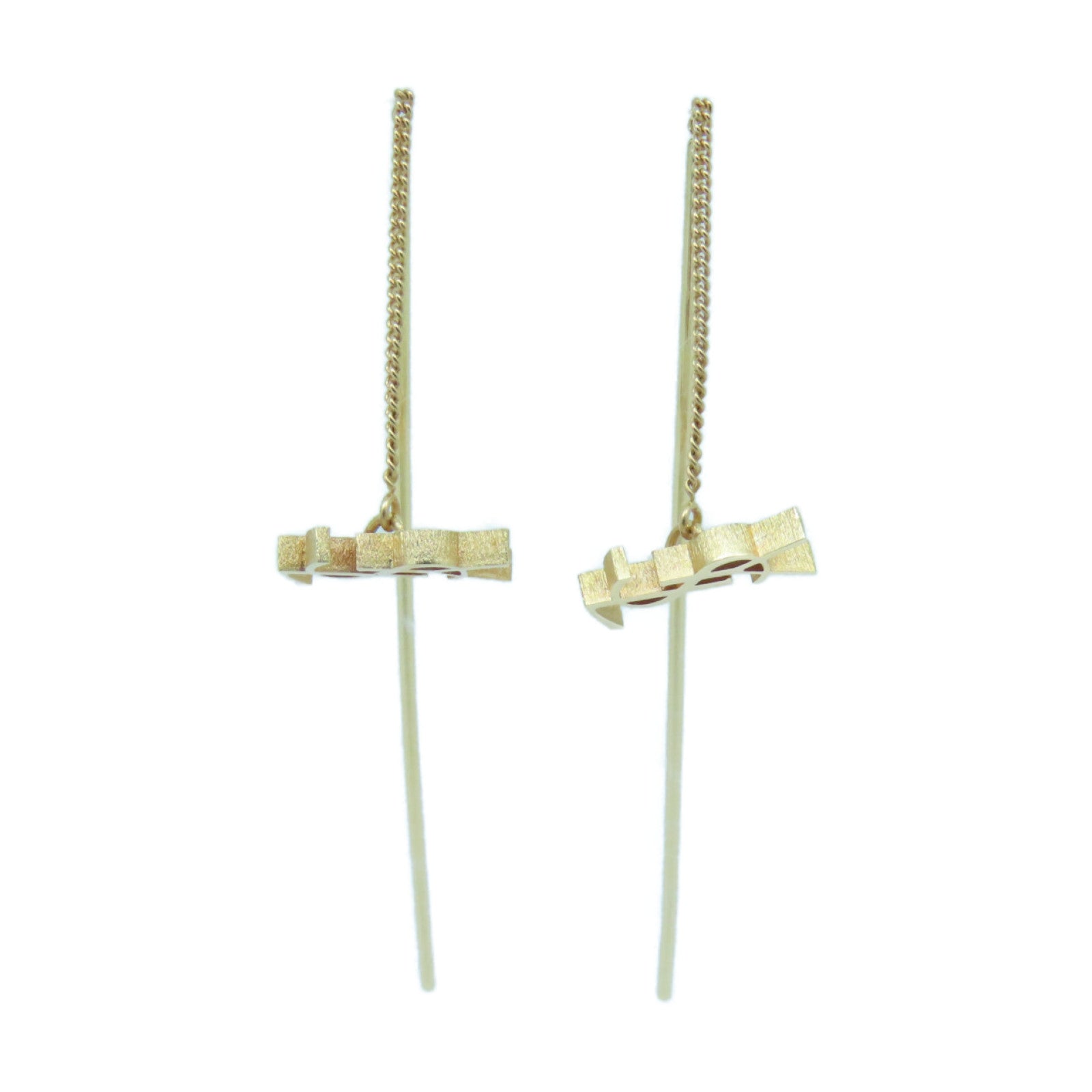 YVES SAINT LAURENT 金屬Earrings耳環金色