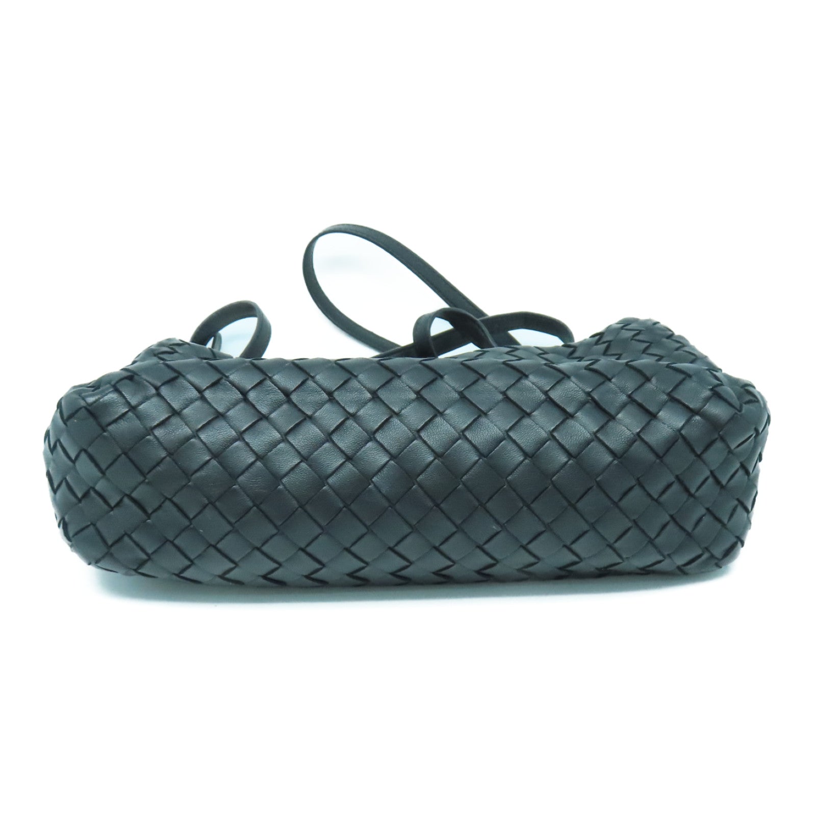 BOTTEGA VENETA 织纹皮革Shoulder Bag肩背袋黑色