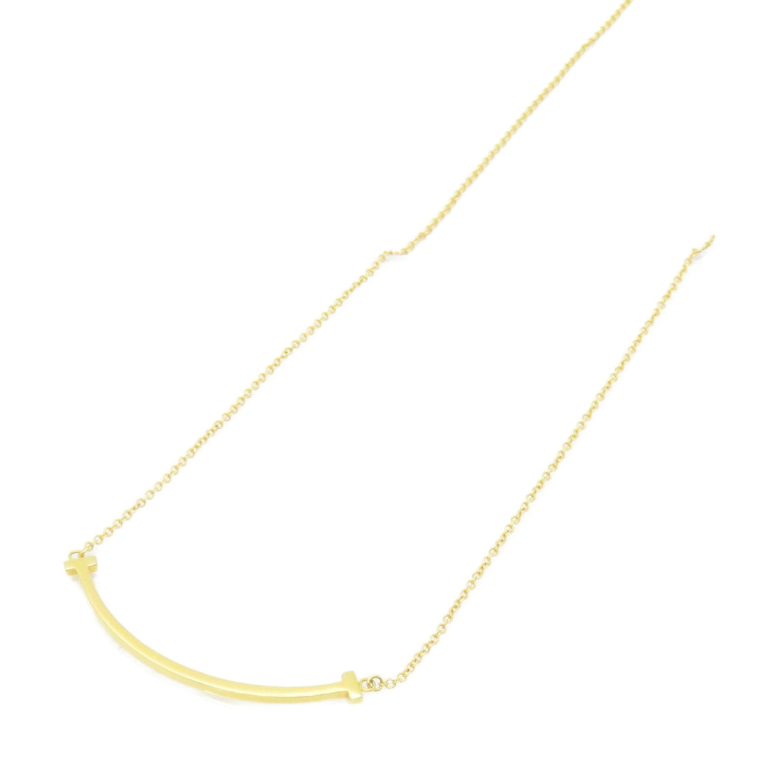 TIFFANY＆CO 18K玫瑰金T Smile Pendant Small項鍊