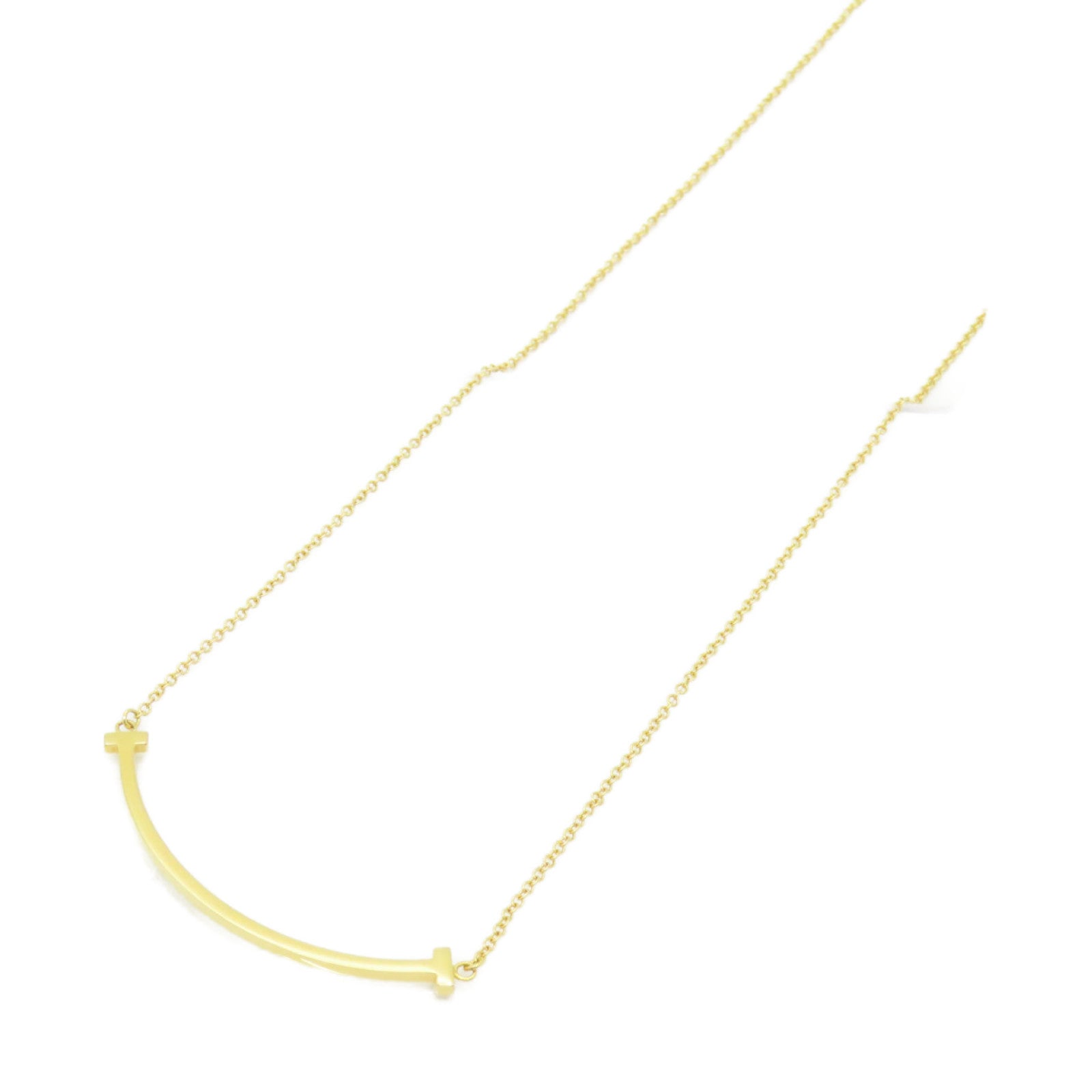 TIFFANY＆CO 18K玫瑰金T Smile Pendant Small項鍊