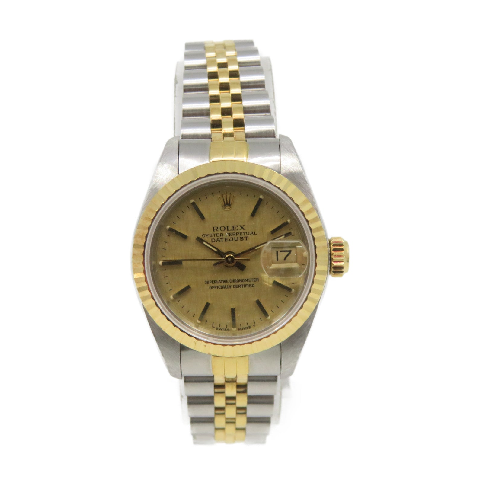 ROLEX 【激减优惠】Datejust不锈钢/18K黄金自动机芯手表金色/银色