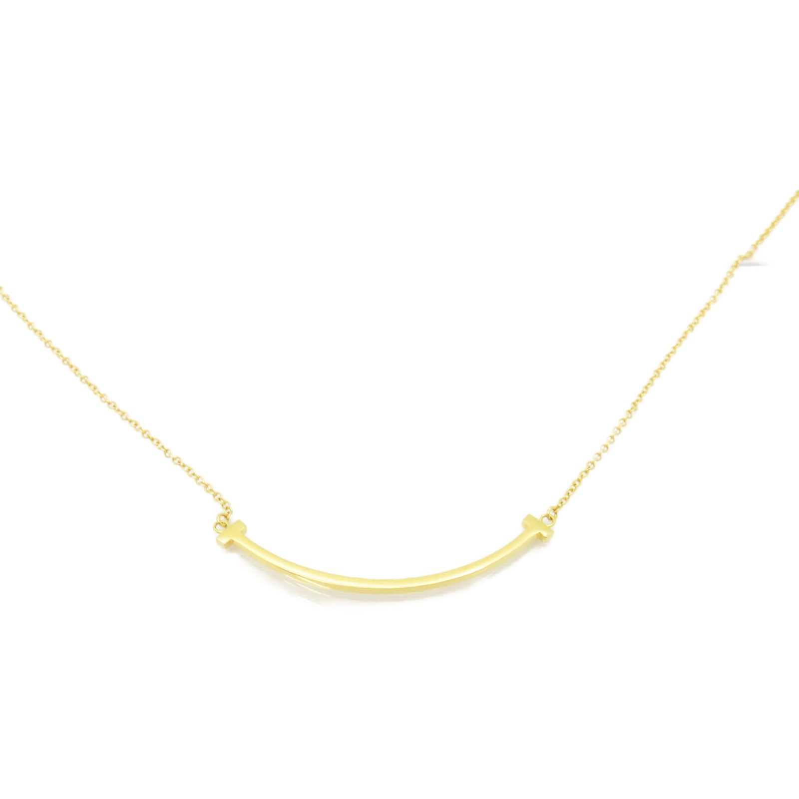 TIFFANY＆CO 18K玫瑰金T Smile Pendant Small項鍊