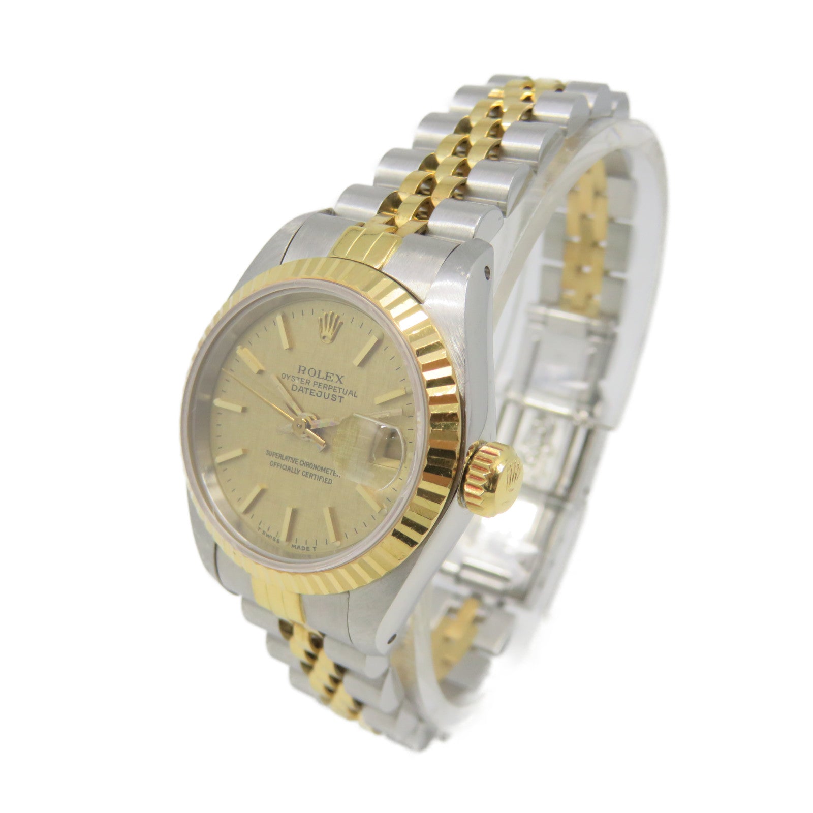 ROLEX 【激减优惠】Datejust不锈钢/18K黄金自动机芯手表金色/银色