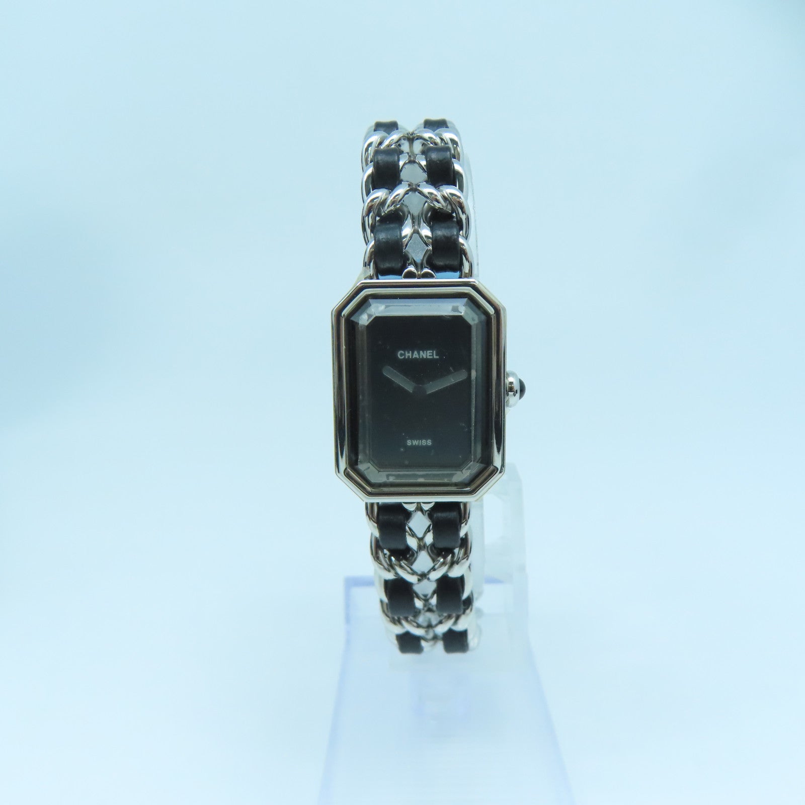 CHANEL Premiere Rock不锈钢手表石英机芯银色/黑色