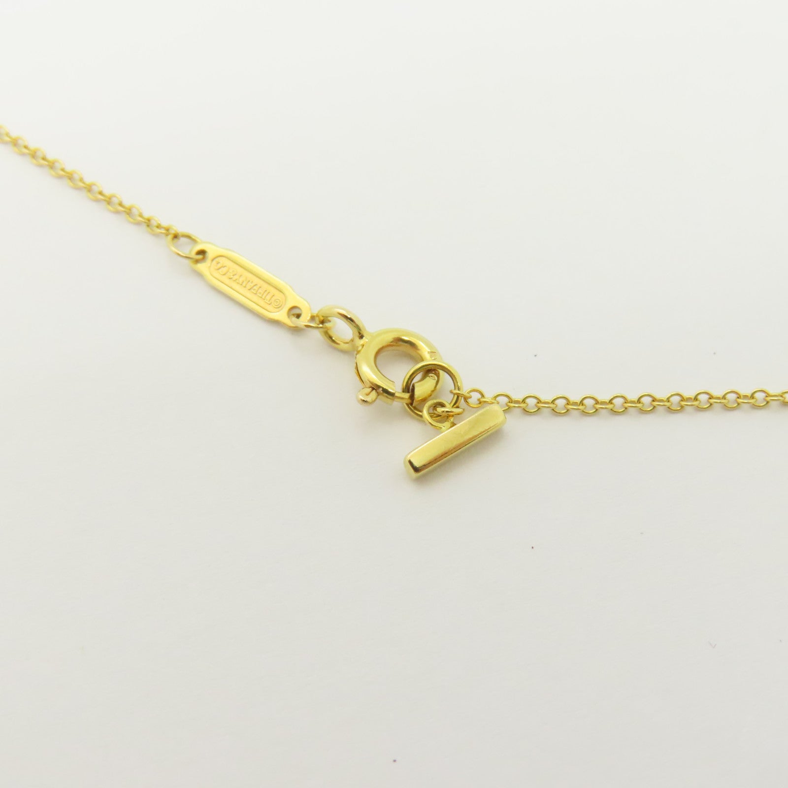 TIFFANY＆CO 18K玫瑰金T Smile Pendant Small項鍊