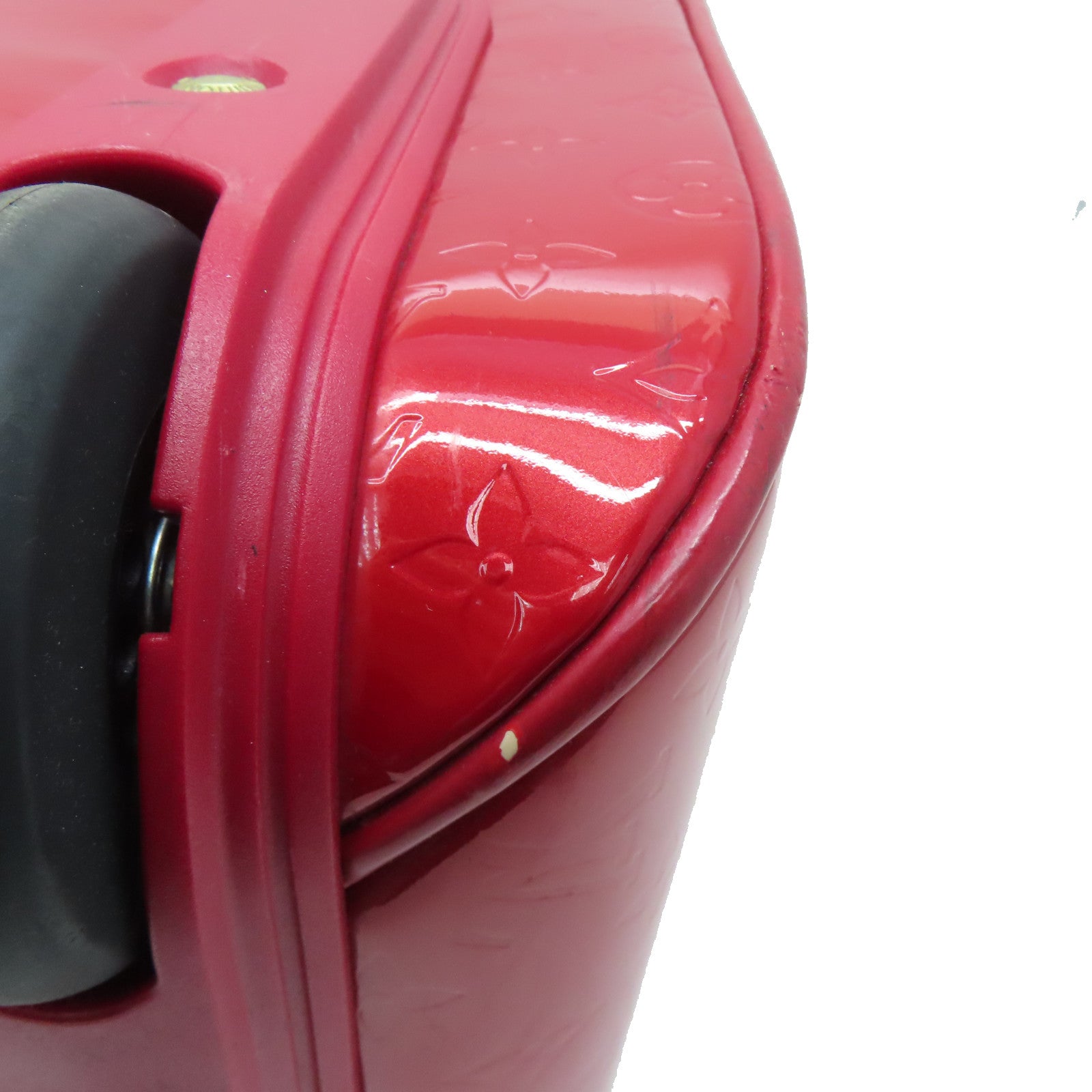 LOUIS VUITTON [Sharp Discount] Vernis Pegase 45 Gold Buckle Luggage Red