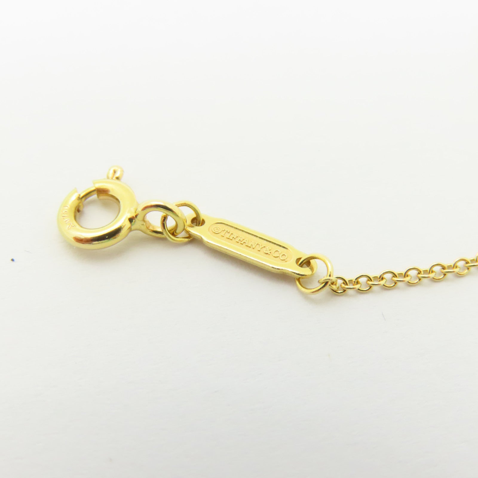 TIFFANY＆CO 18K玫瑰金T Smile Pendant Small項鍊